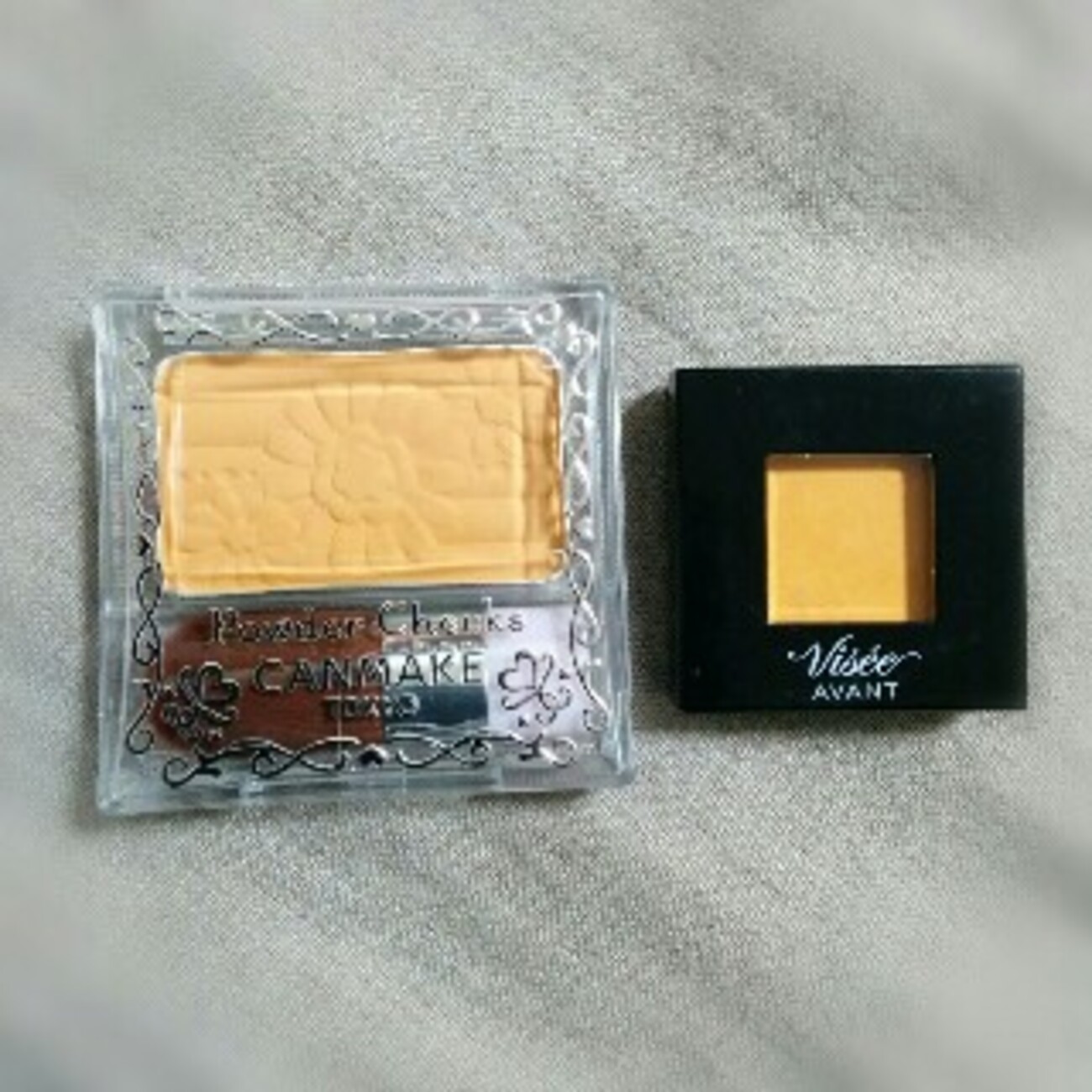 キャンメイクのイエローチーク - めんどくさいけどメイクしたい