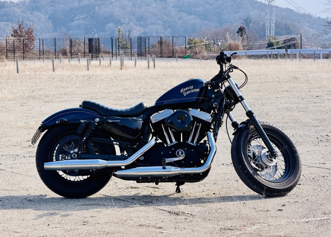 XL1200XとキャブのXL1200C、新旧スポーツスター 比較レビュー - BMW 