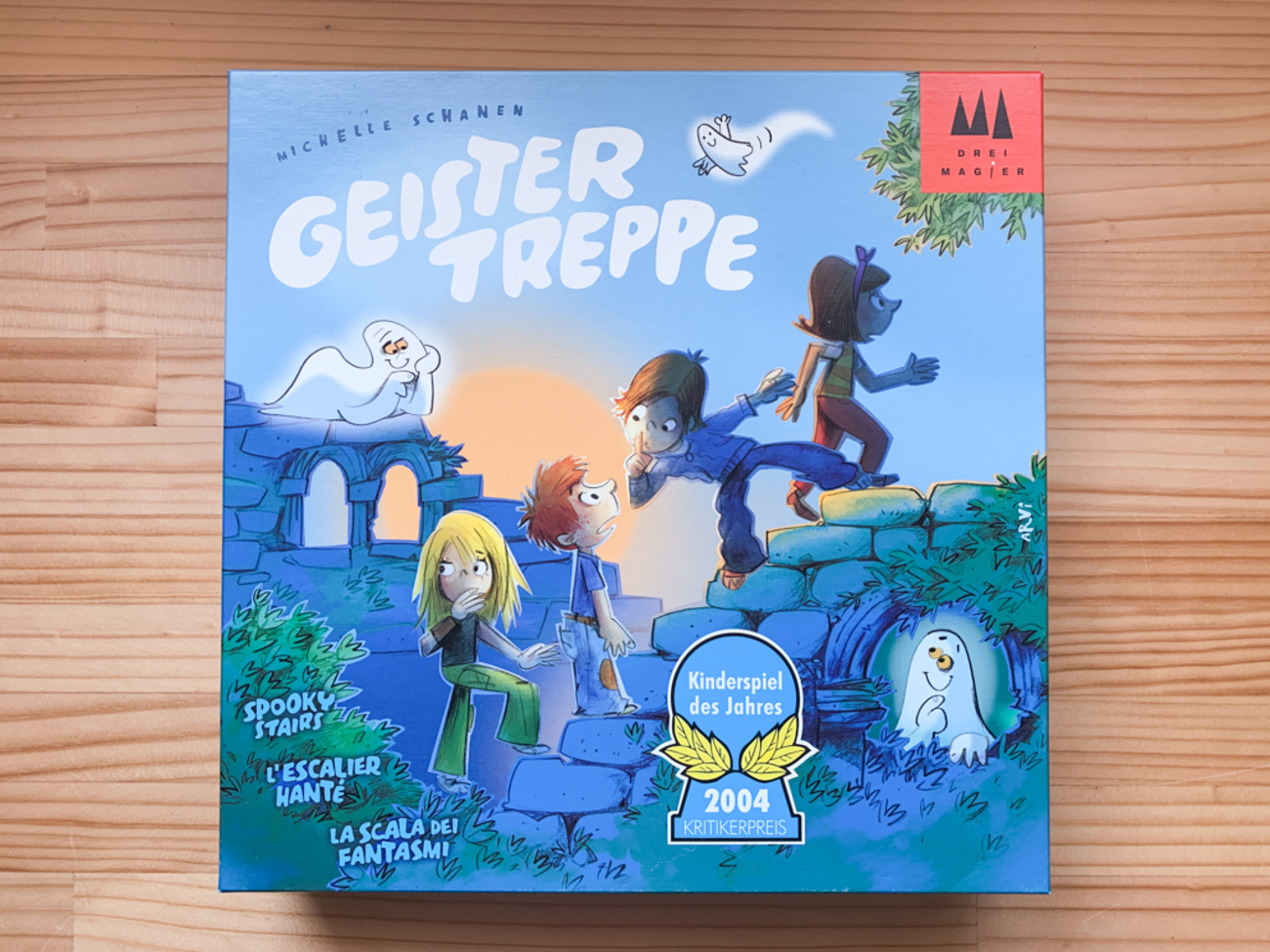 オバケだぞ〜 日本語版（ガイスタートレッペ）【ボドゲ紹介】｜4歳から