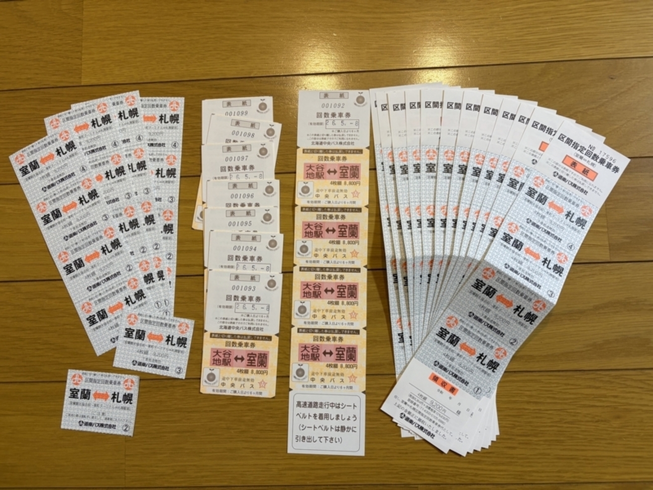 北海道中央バス＆道南バス 回数券 - サバ奈子