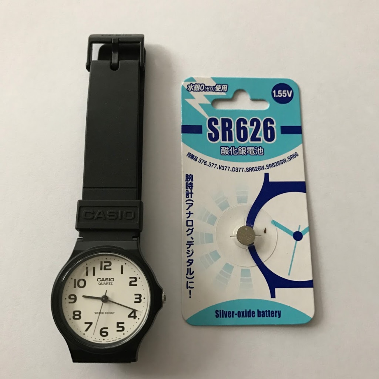チープカシオ腕時計MQ-24の電池交換は超簡単！しかも費用は108円 