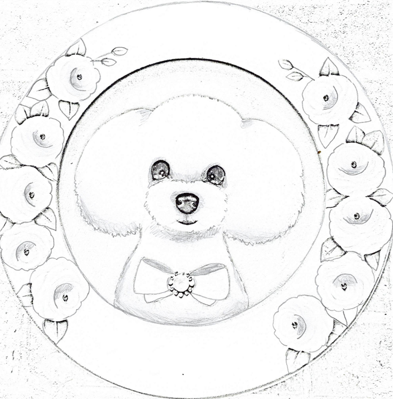 トールペイント ハンドメイド お家のわんこを描きます トイプ 
