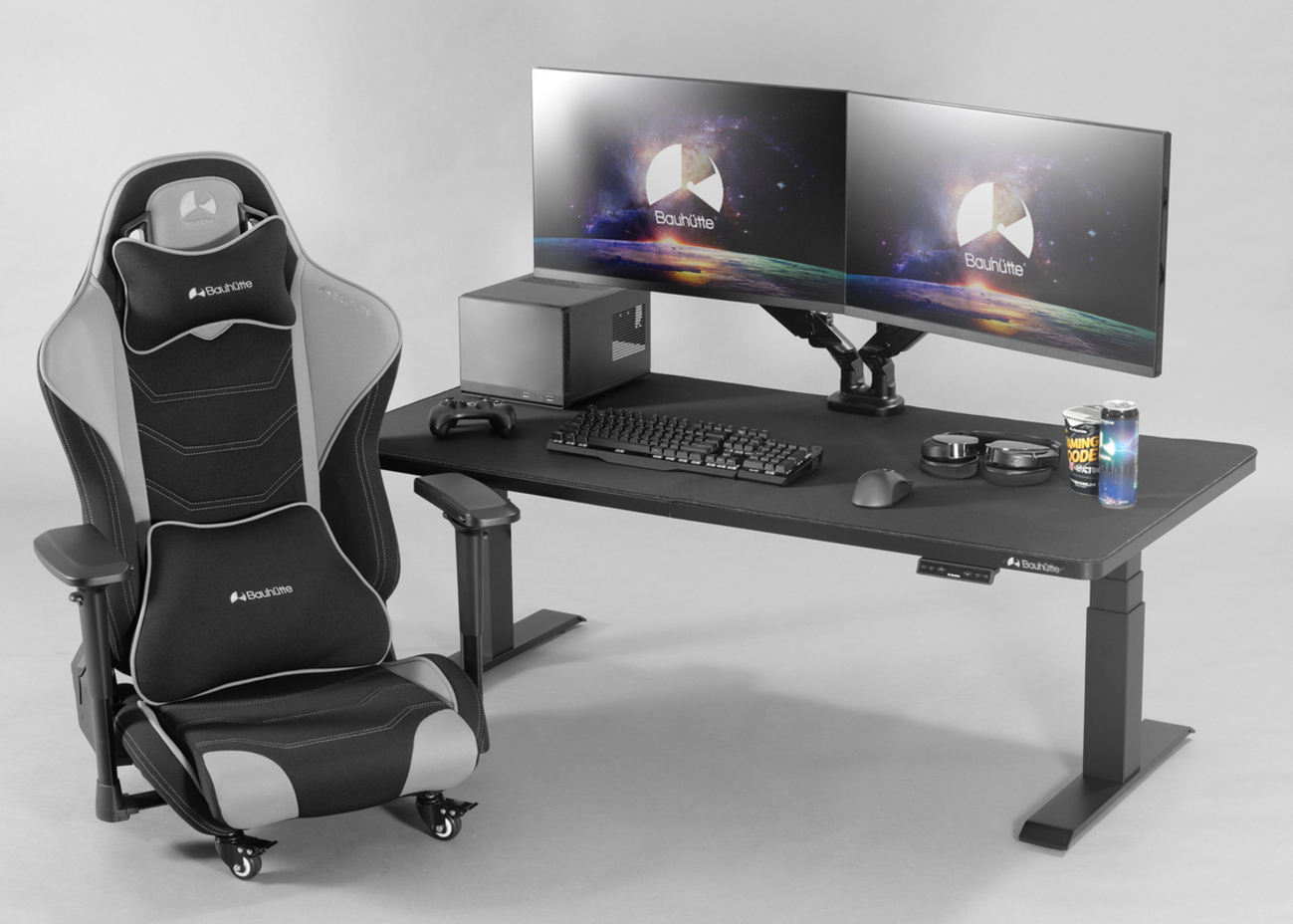 限界価格?ゲーミングデスク & チェアー ヘッドクッション付き セット 
