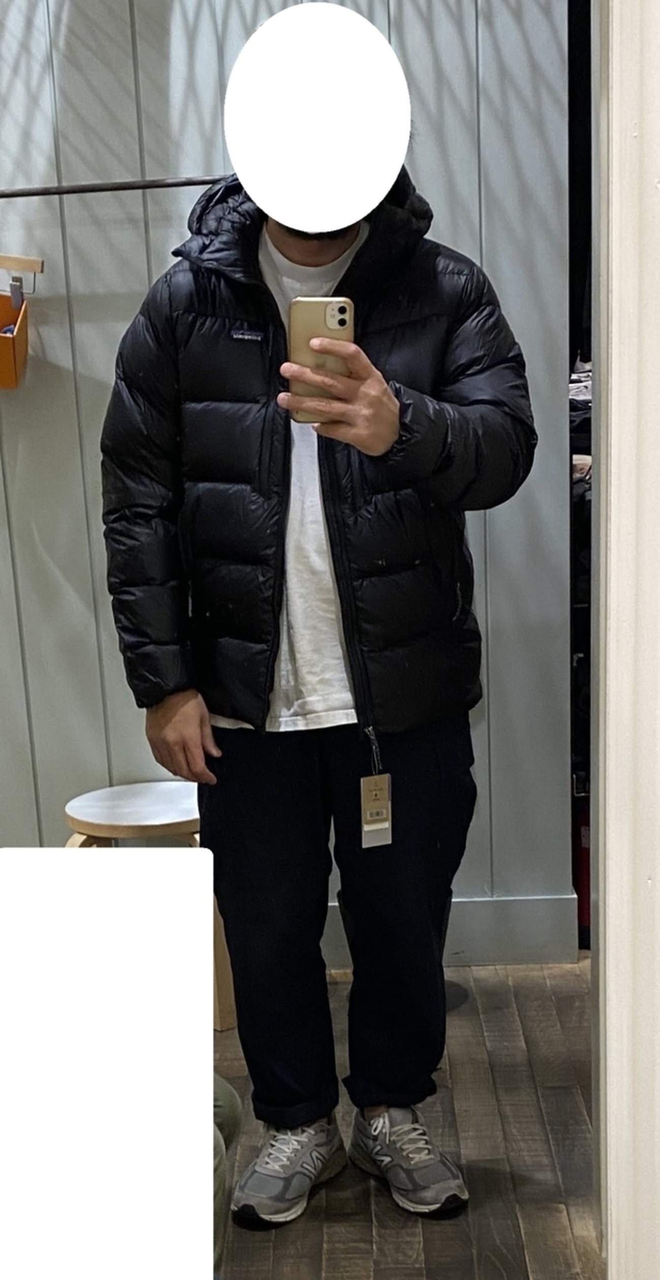 patagonia フィッツロイ・ダウン・フーディ 黒 L サイズ 中古・古着 