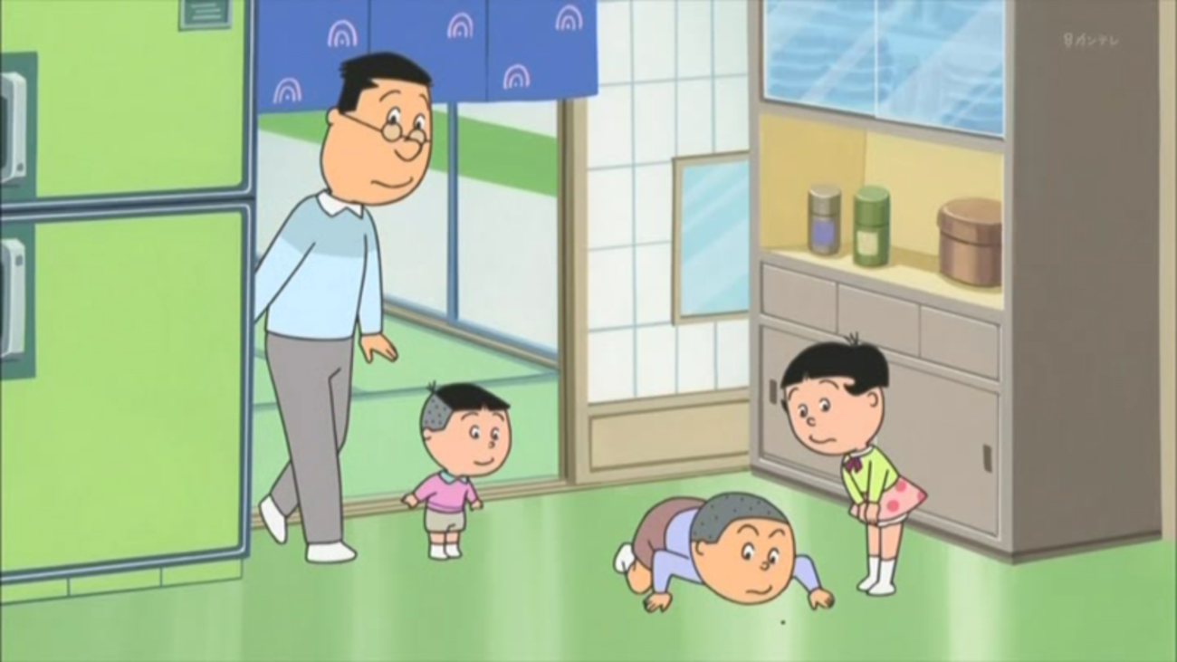 セル画　サザエさんシリーズ（波平さん・マスオさん・サザエさん・カツオくん） カツオは波平をセンス良く改造しようと思い立ち……TVアニメ