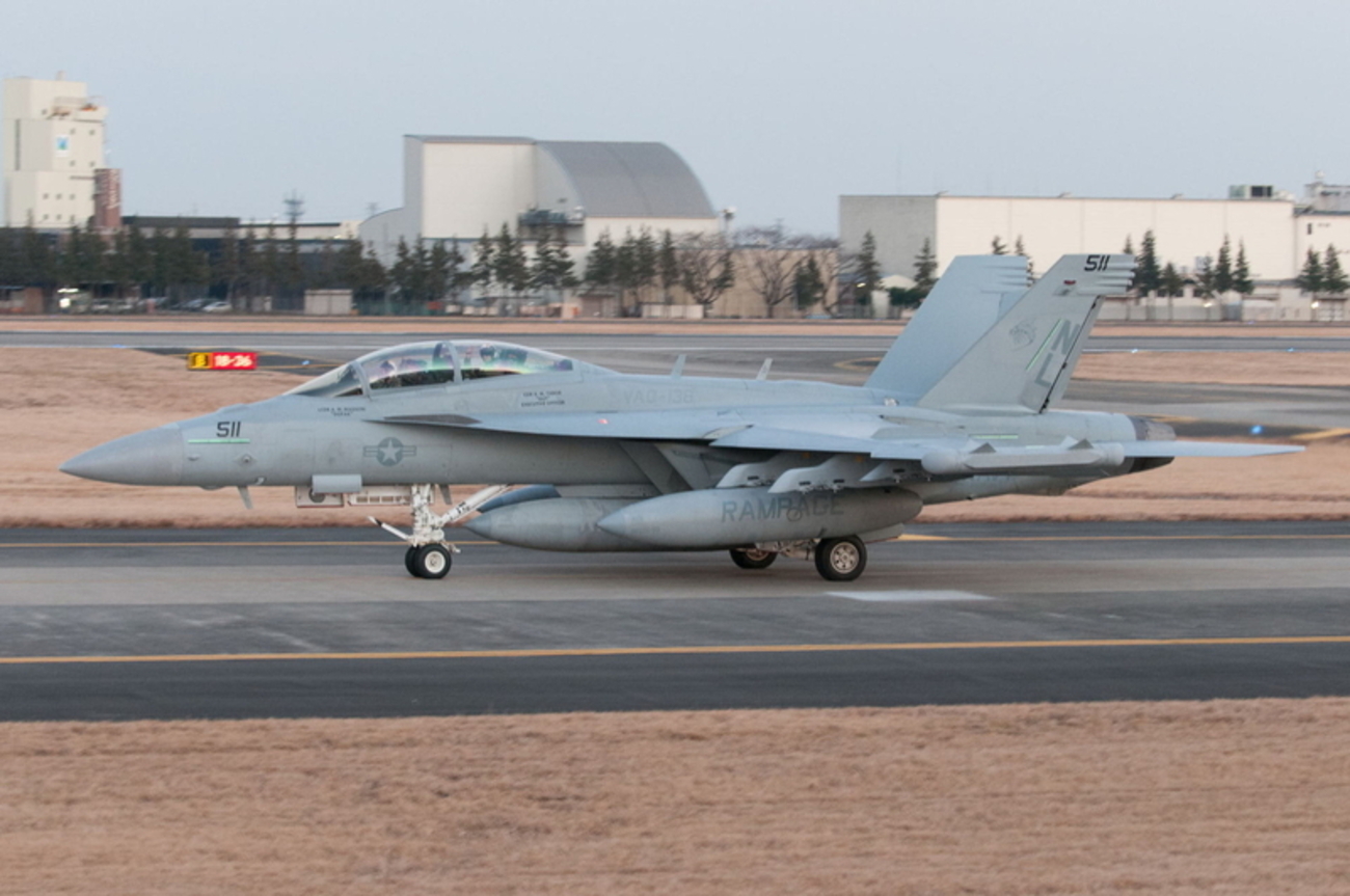 1月11日 横田基地 VAQ-138 Yellow Jackets EA-18G - たつなおの飛行機日記