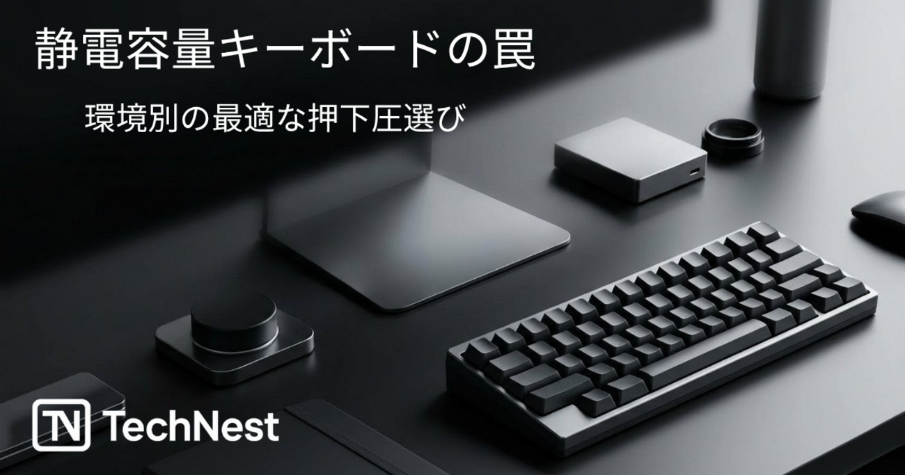 HHKB・REALFORCEの押下圧比較！30gと45gの選び方 - TechNest