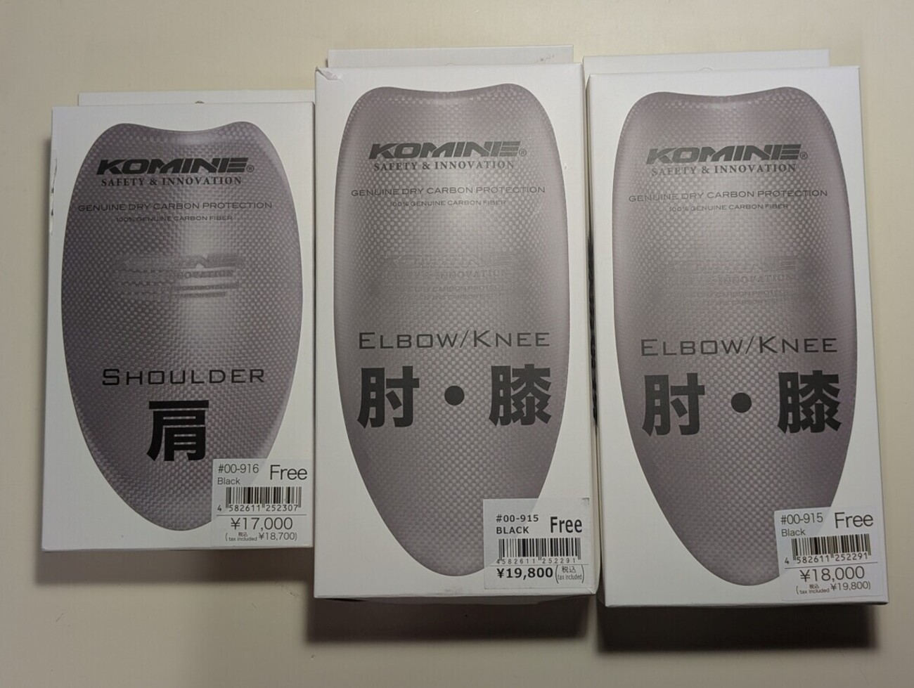 コミネのドライカーボンプロテクター: 届いた - 文書生活 : TEXT LIFE