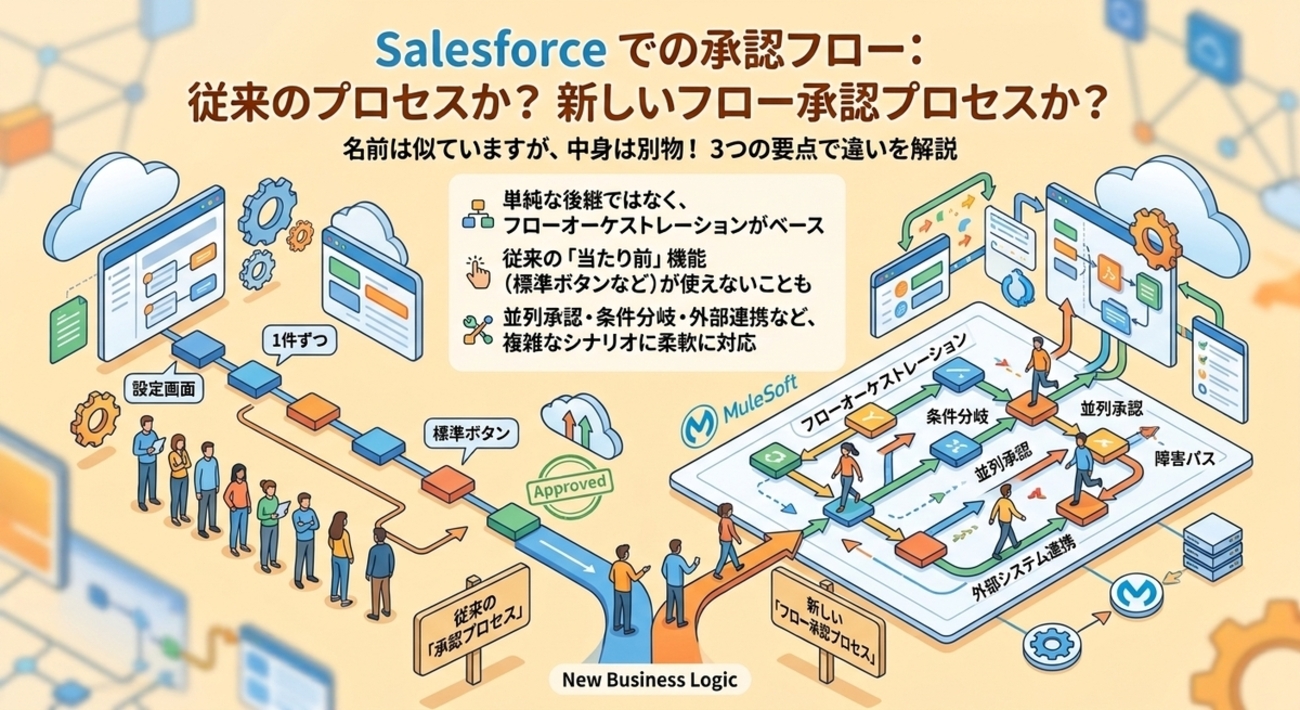 Salesforceのフロー承認プロセスとは何か？ 従来の承認プロセスとの違いを整理する | フレクトのクラウドblog