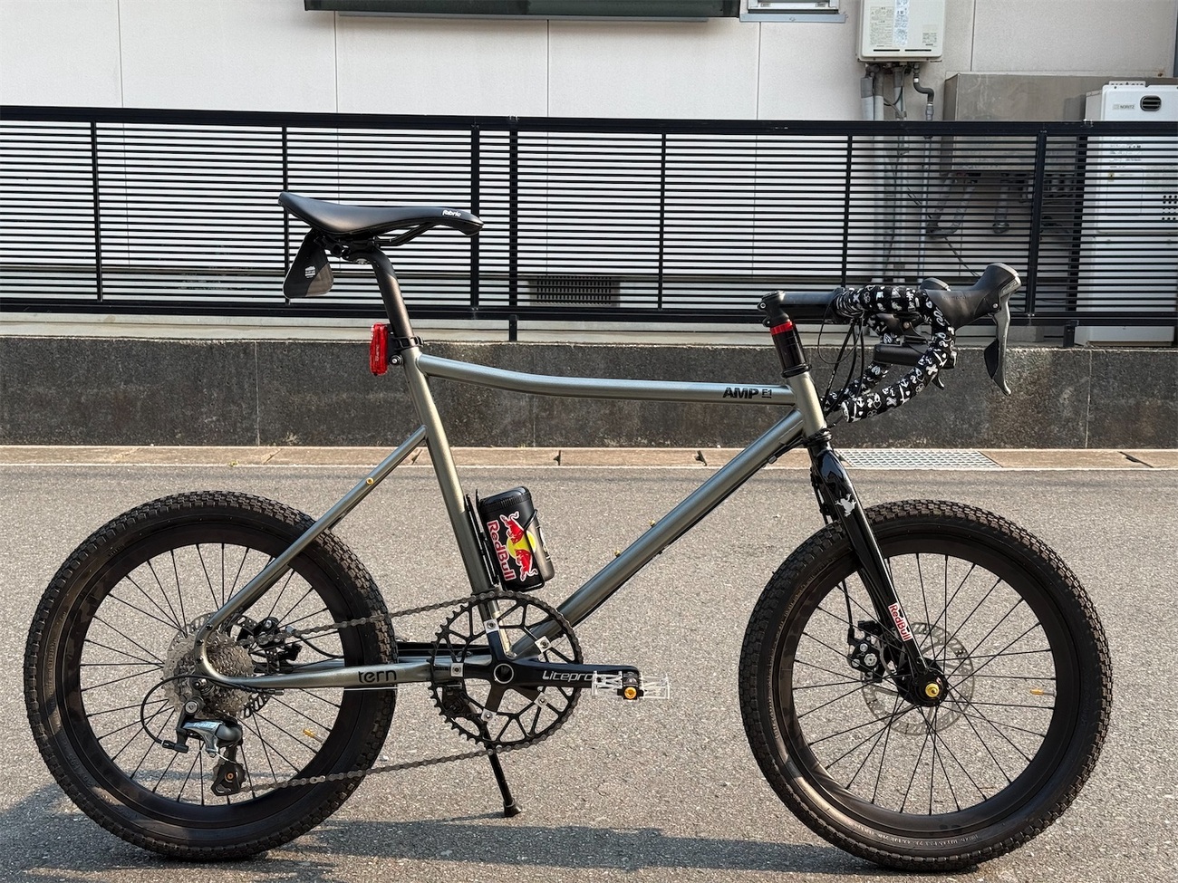 tern AMPF1カスタム（ドロップハンドル化）とORTLIEBバイクパッキング 