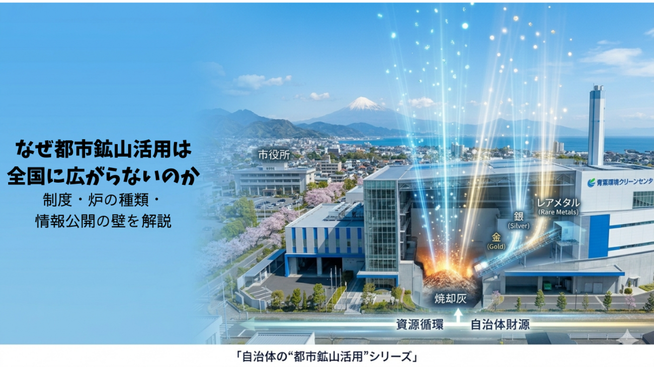 都市鉱山活用が広がらない理由を解説｜制度・焼却炉・情報公開の壁 