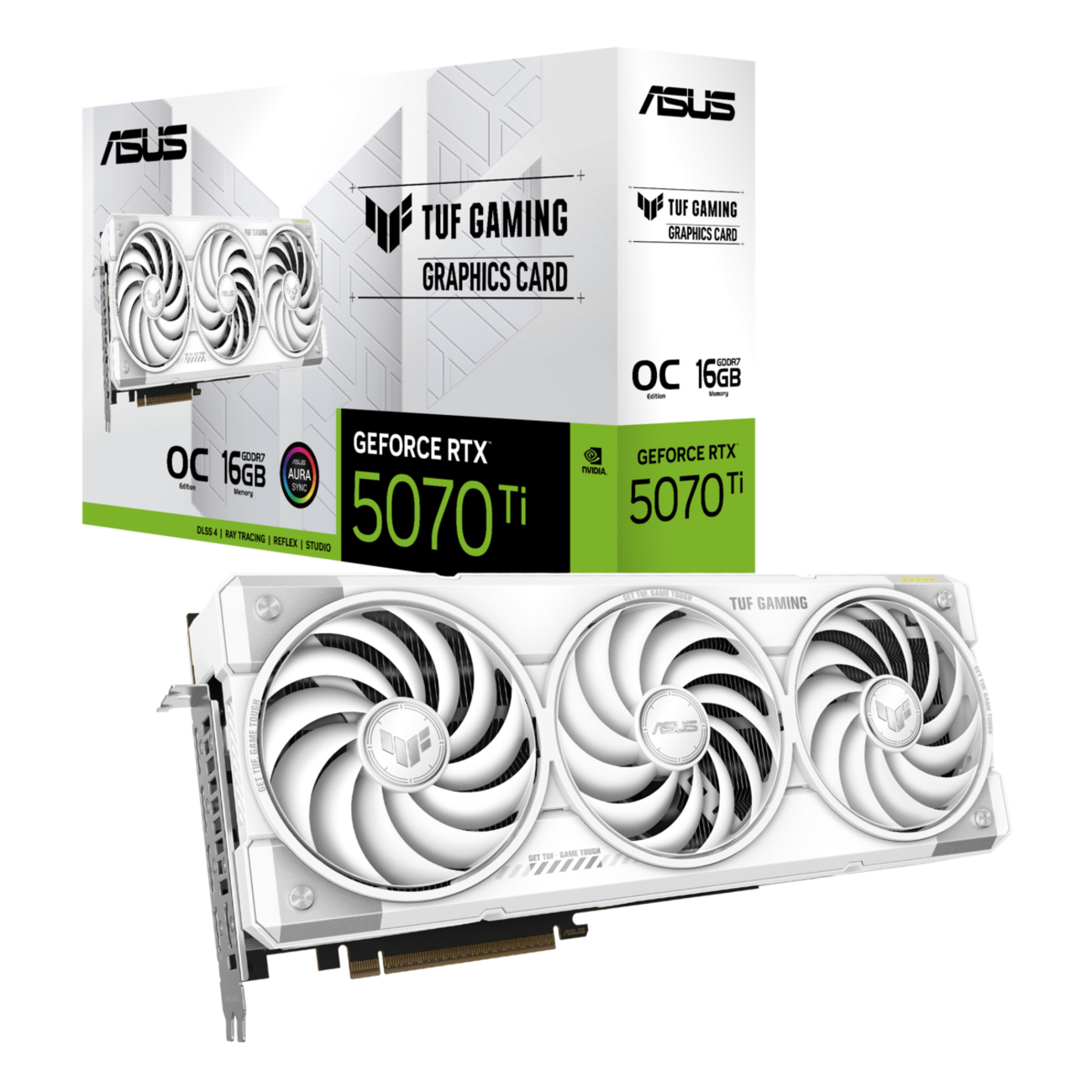 ががが　白ゲーミングPC/Ryzen9/RTX3070 ASUS最新グラボ】RTX 5070 Ti搭載ホワイトモデル「TUF-RTX5070TI