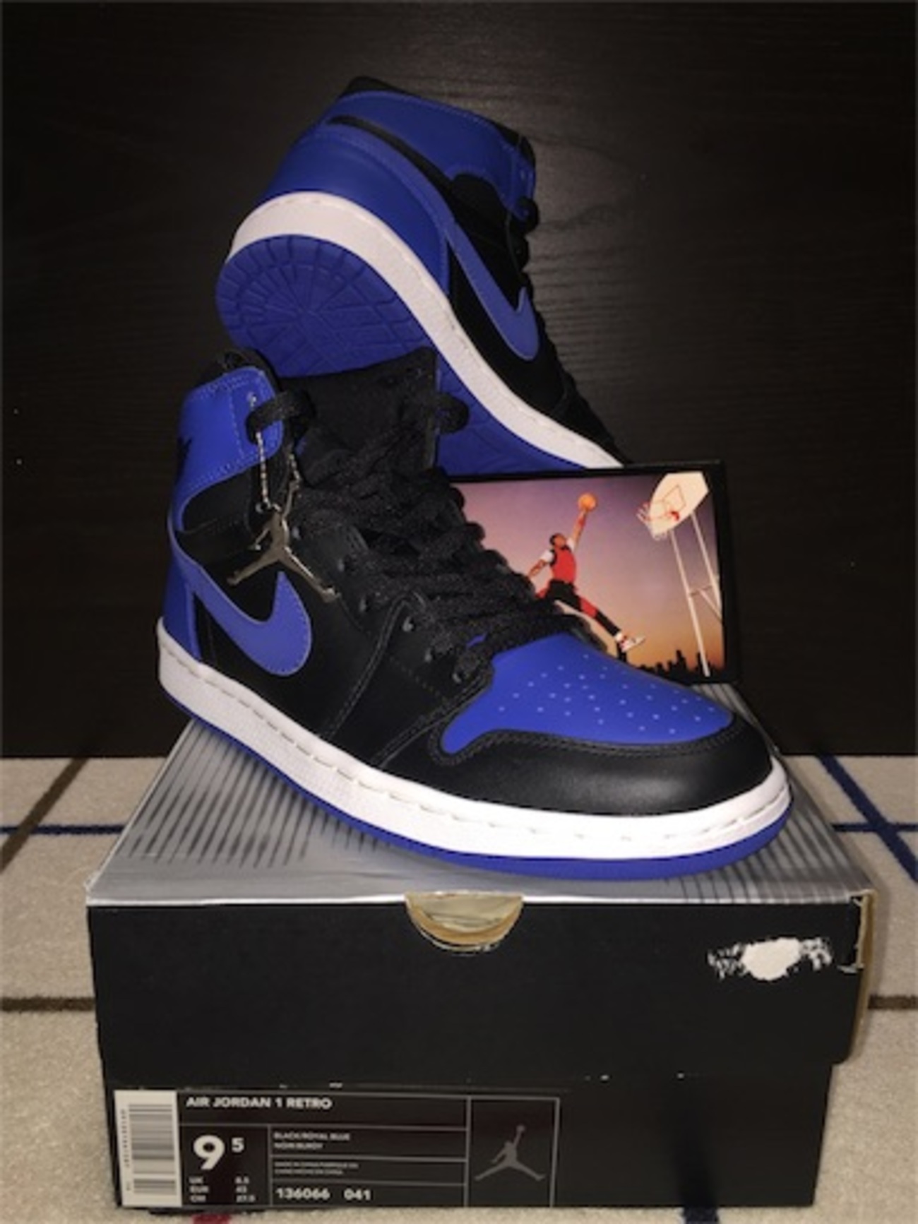 NIKE AIR JORDAN 1 RETRO ”ROYAL” 2001 - OVER300km