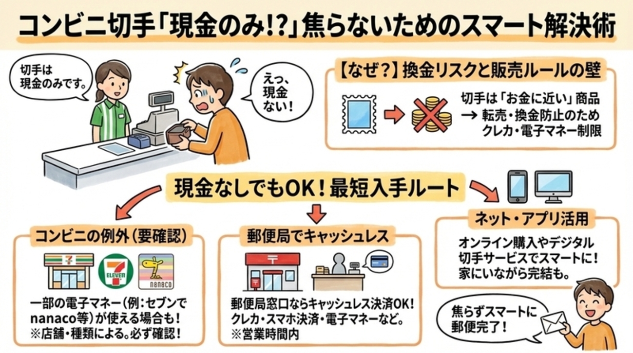 コンビニ 切手 クレジット カード