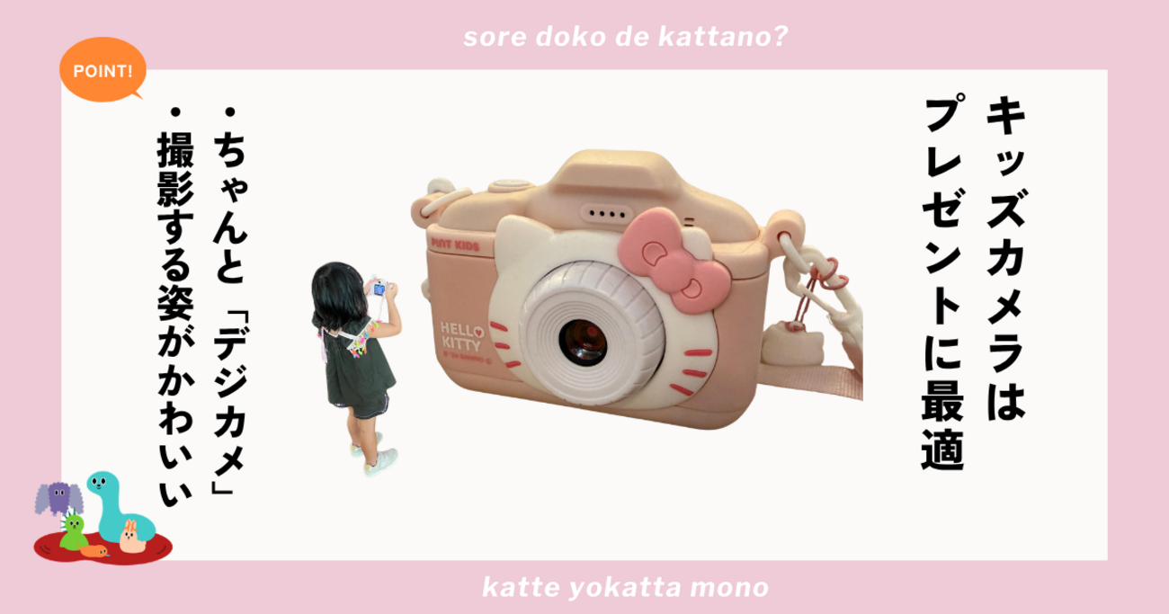 キッズカメラはプレゼントにぴったり　「子どもが見ている世界」をのぞけて大人も楽しい - ソレドコ