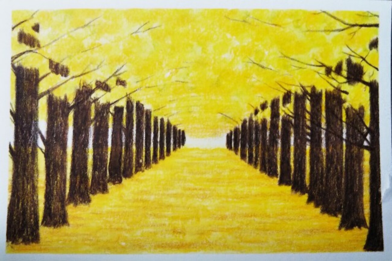 銀杏並木の描き方』 - りんごの秘密🍎ringonohimitsu's diary