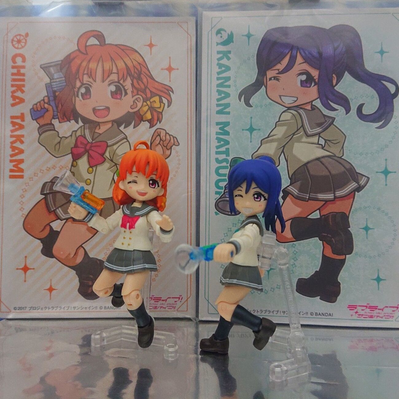 フィギュア】Aqours SHOOTERS! 高海千歌 松浦果南 - 金鍍金の