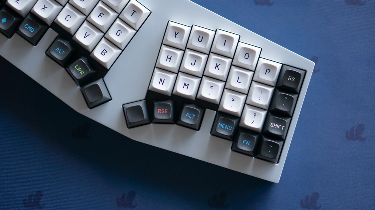 自作キーボード corne 蛍光イエロー （ケース込み） 面倒く