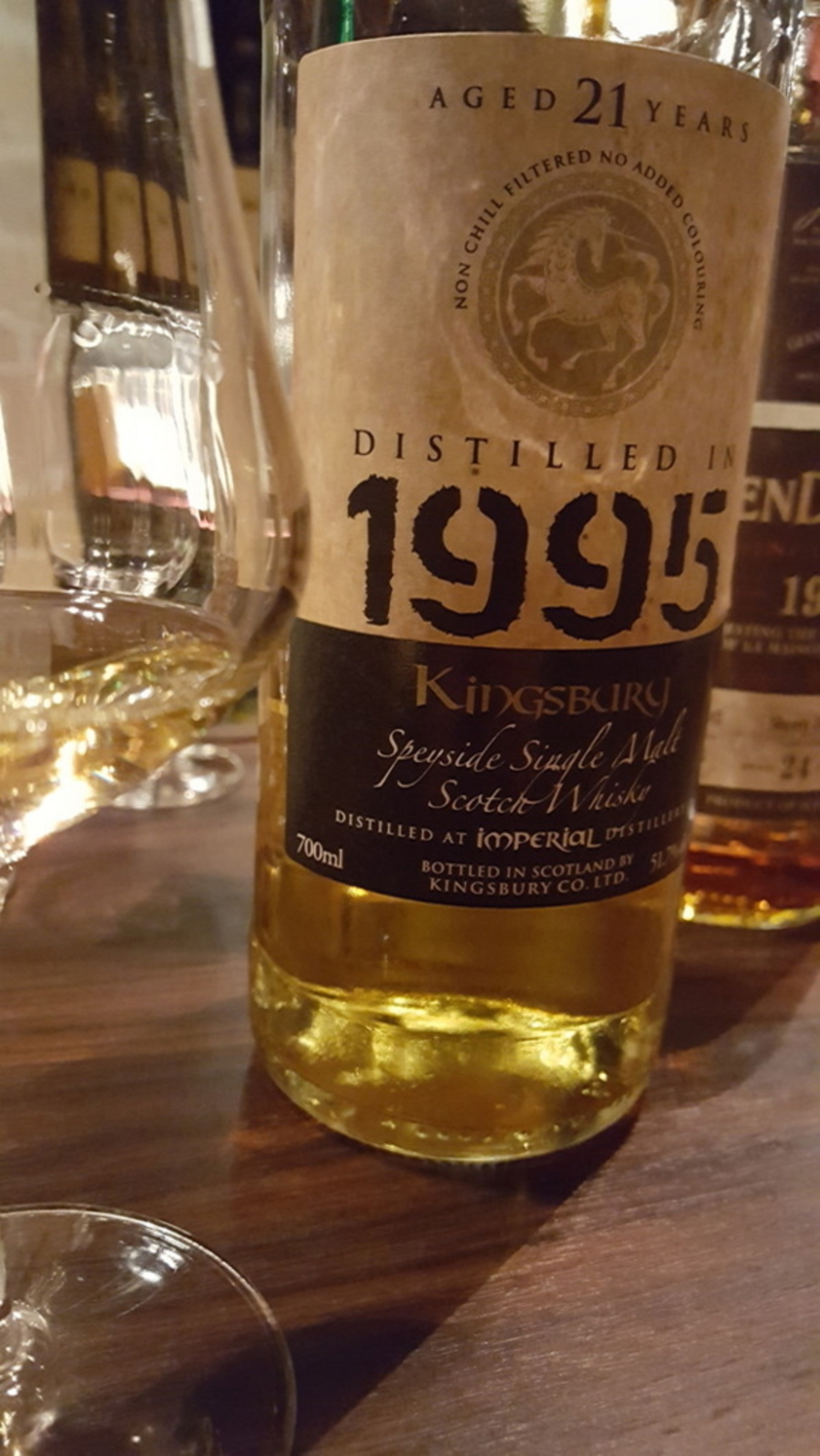 インペリアル 1995 21年 キングスバリー 51.7% - ウイスキーラヴァーの日常