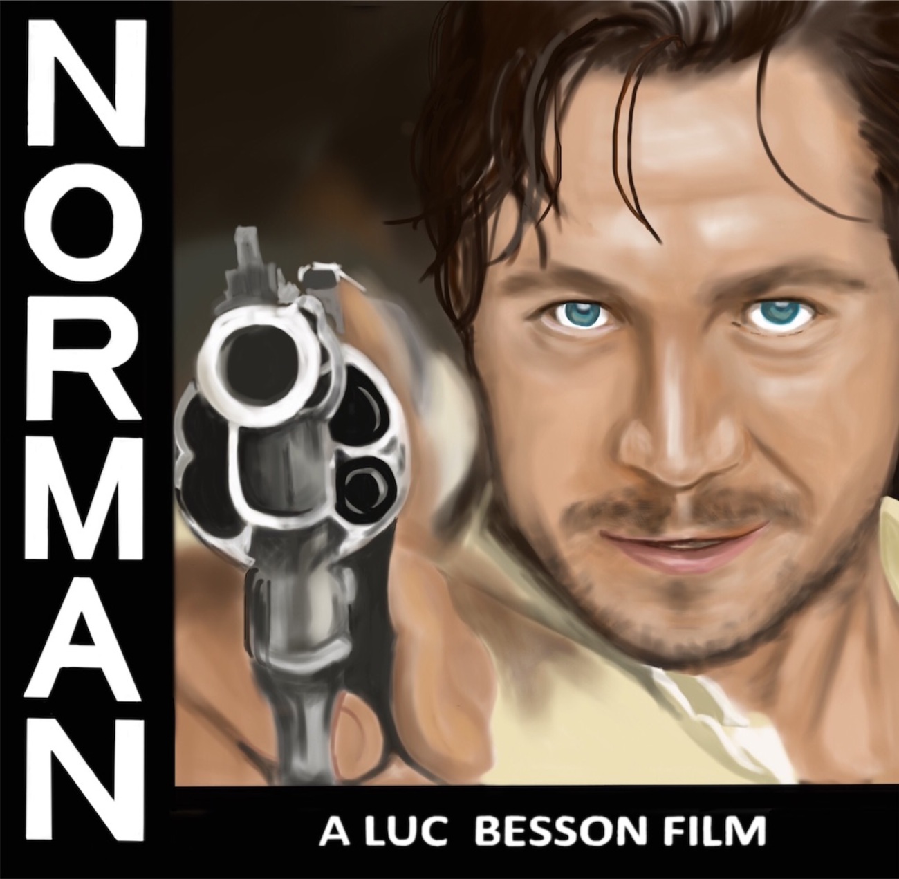 レオン』刑事ノーマン・スタンフィールド 1/6カスタムヘッド 前髪植毛