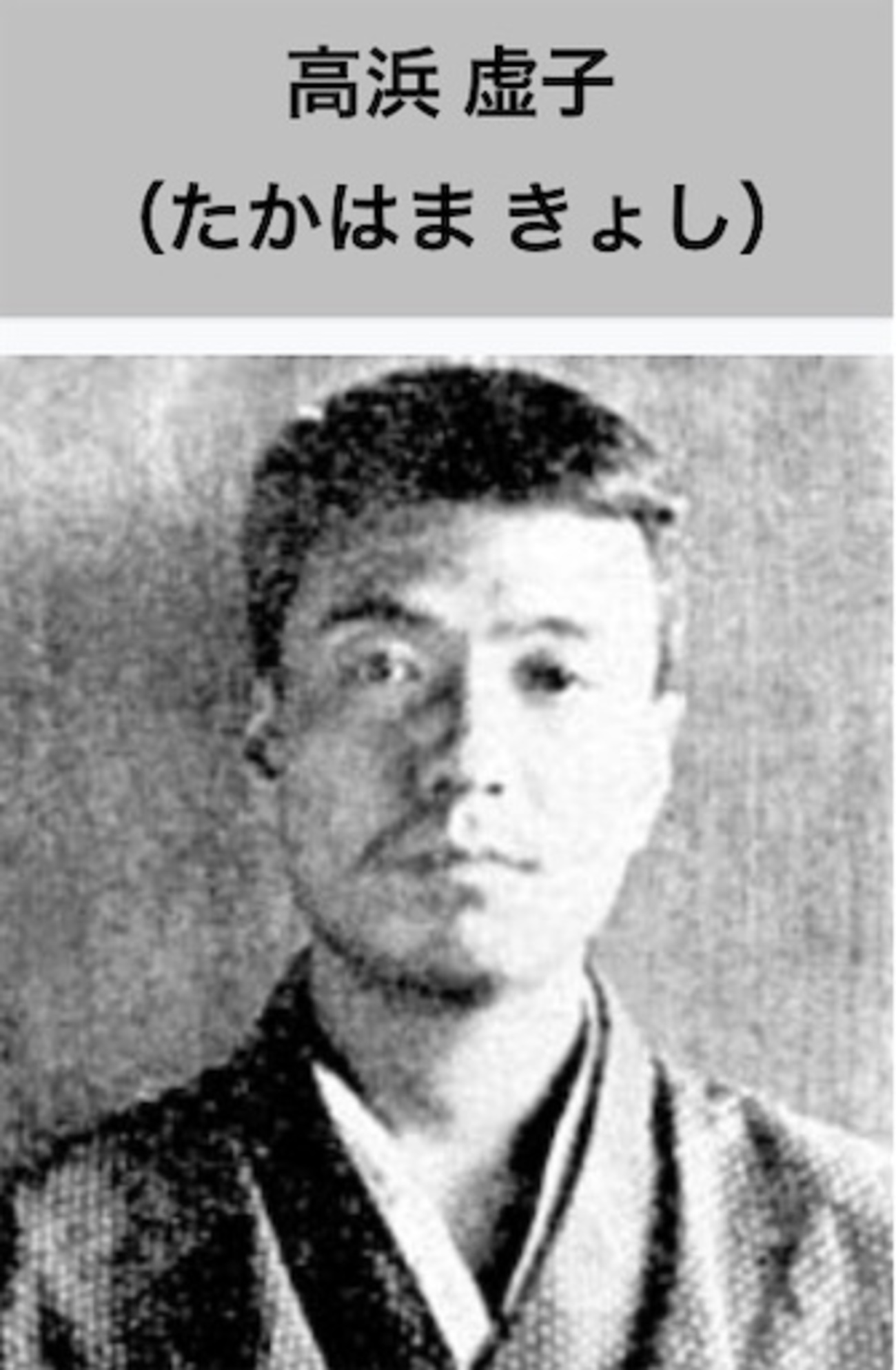 俳句スイング14 高浜虚子 - 素振り文武両道