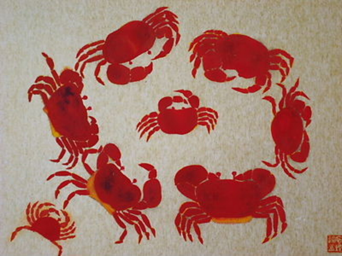 蟹絵作家の中鉢L 蟹絵作家の中鉢L