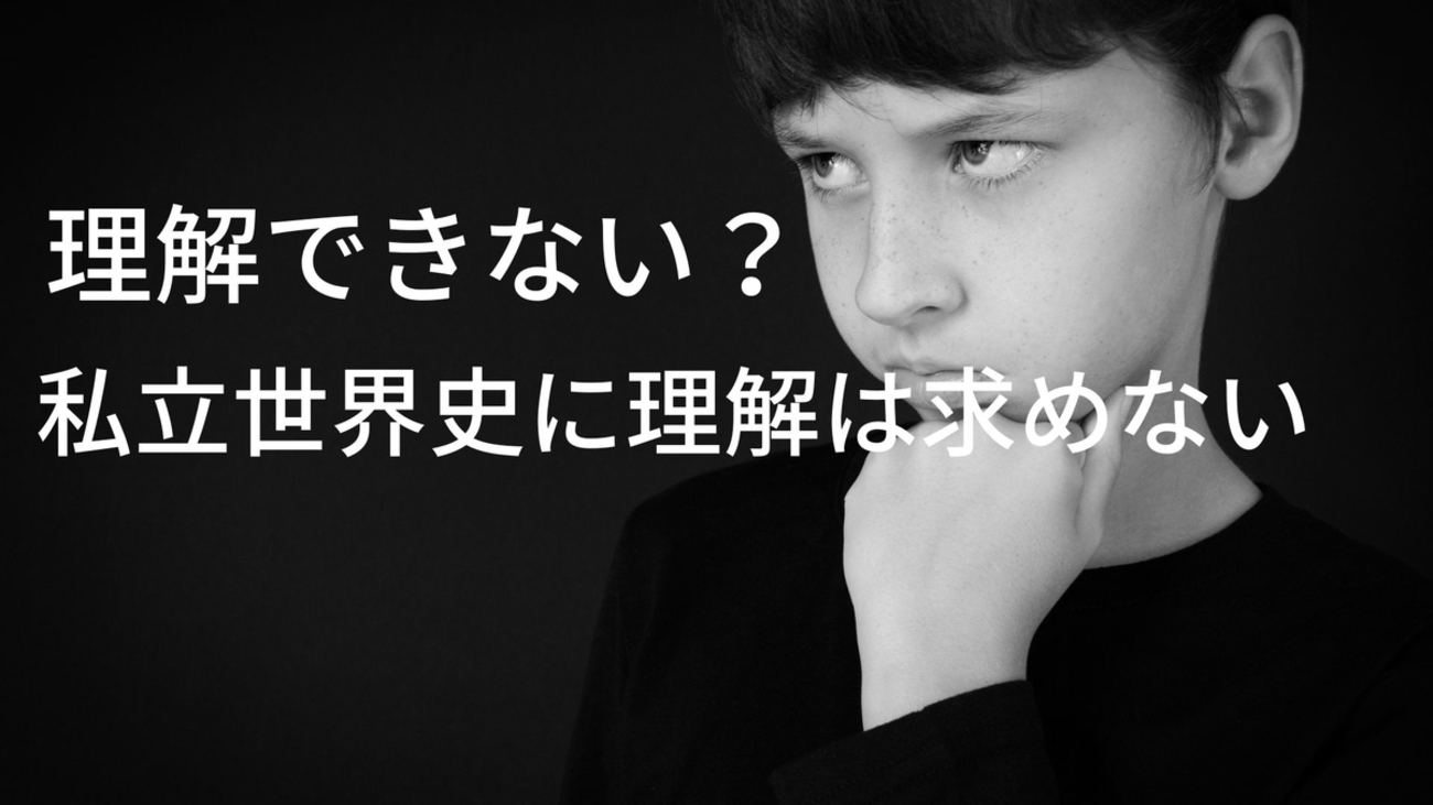 世界史】理解できなくても私立なら問題ない！それでも得意科目に