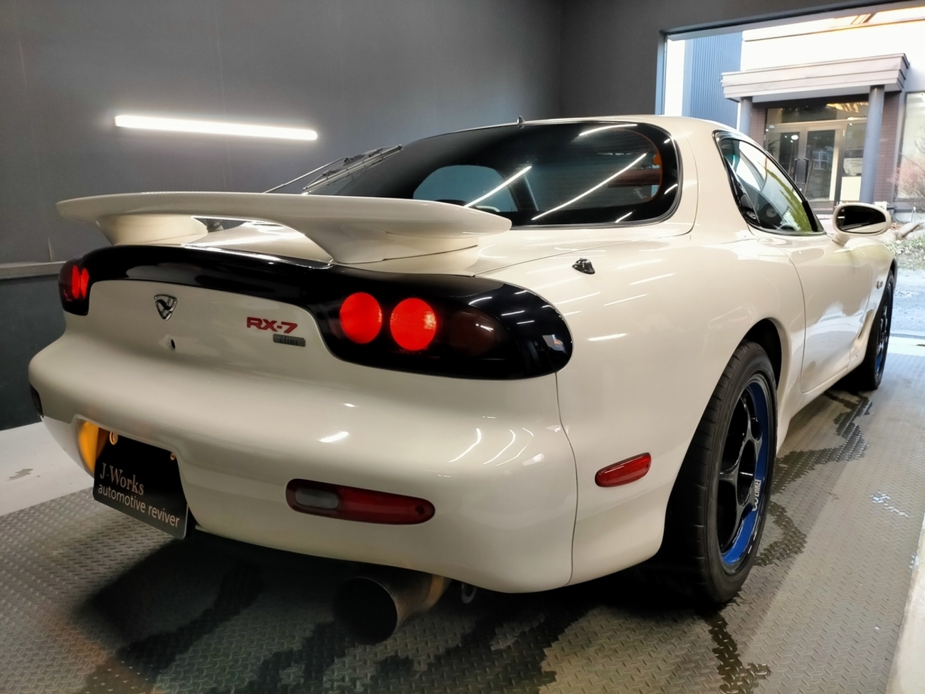 車内装修理＃355 マツダ アンフィニRX-7 FD3S 本革レザーシート 擦れ 