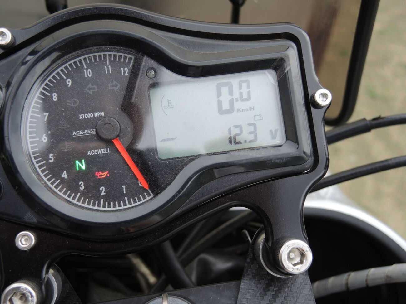 ACEWELL エースウェル 多機能針式タコメーター ACE-6552 12000rpm 針式 