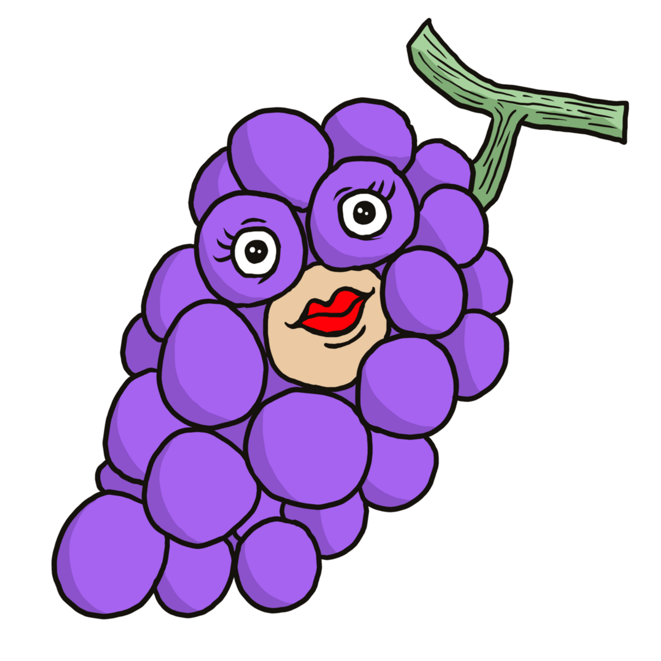 ブドウの絵 かわいいブドウ のイラスト - ホビヲノエ