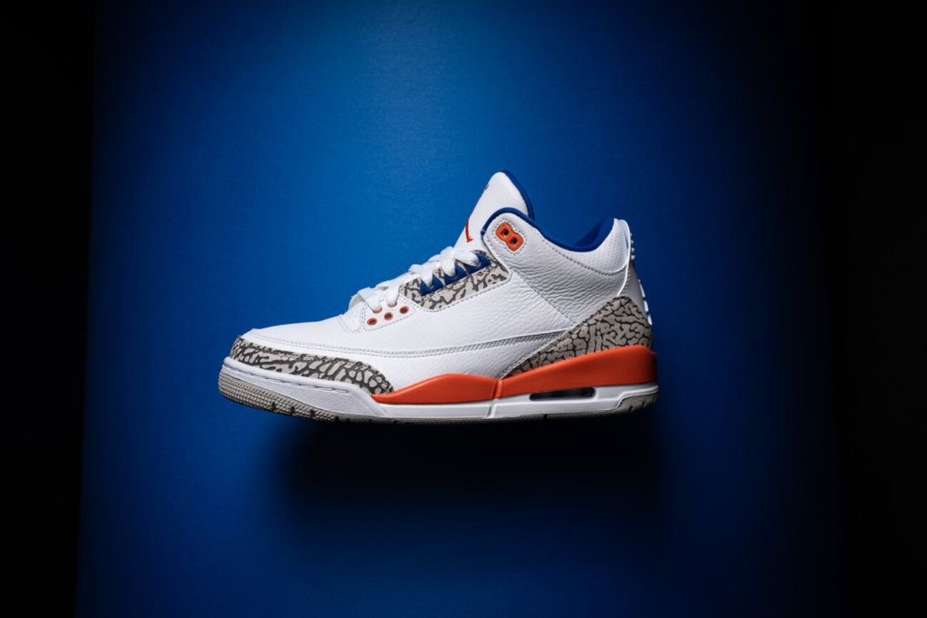 NIKE AIR JORDAN 3 “KNICKS” 136064-148 〔参考に Fragment Design 