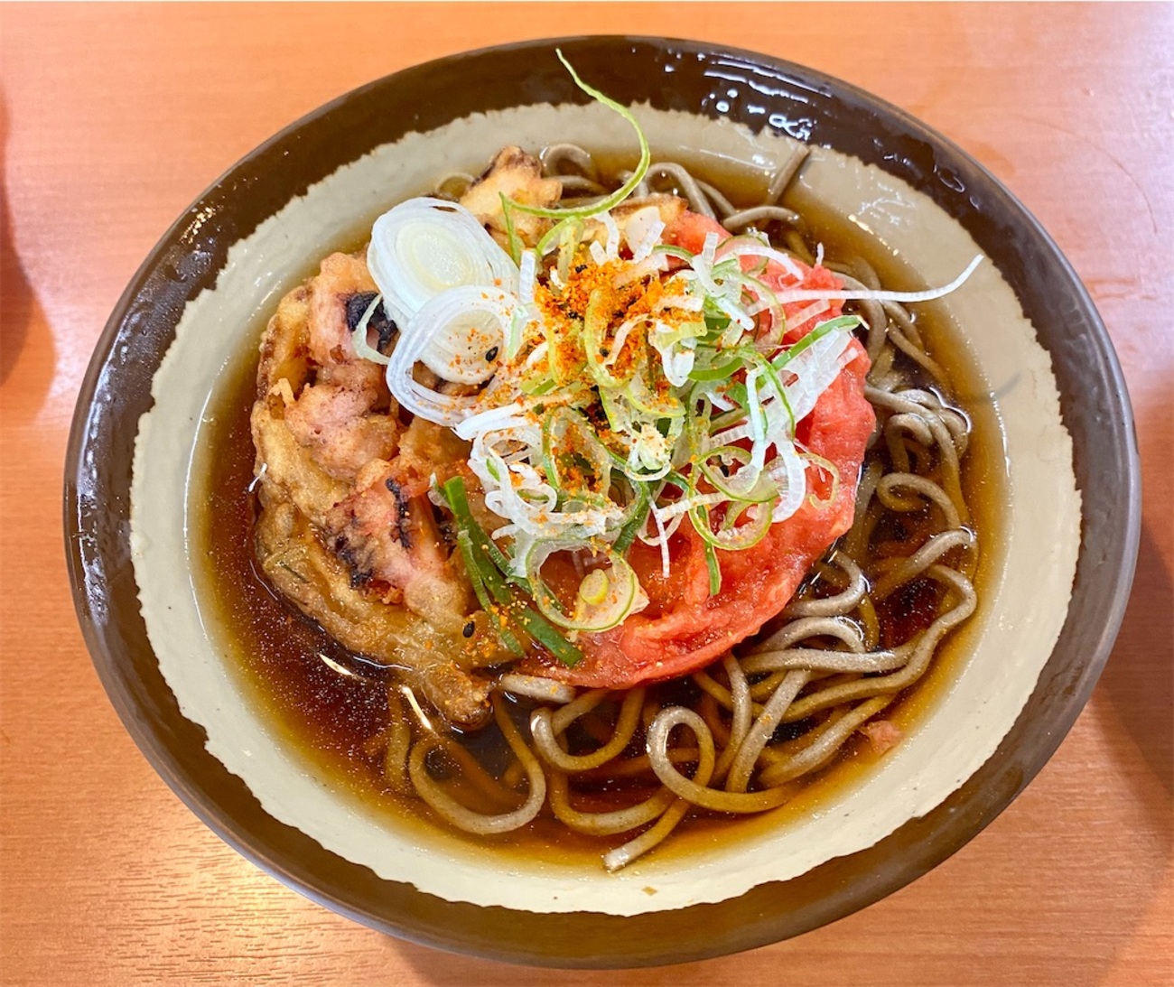 そば処（亀有）カレーセット＋ゲソ紅生姜天 - 音•麺•酒