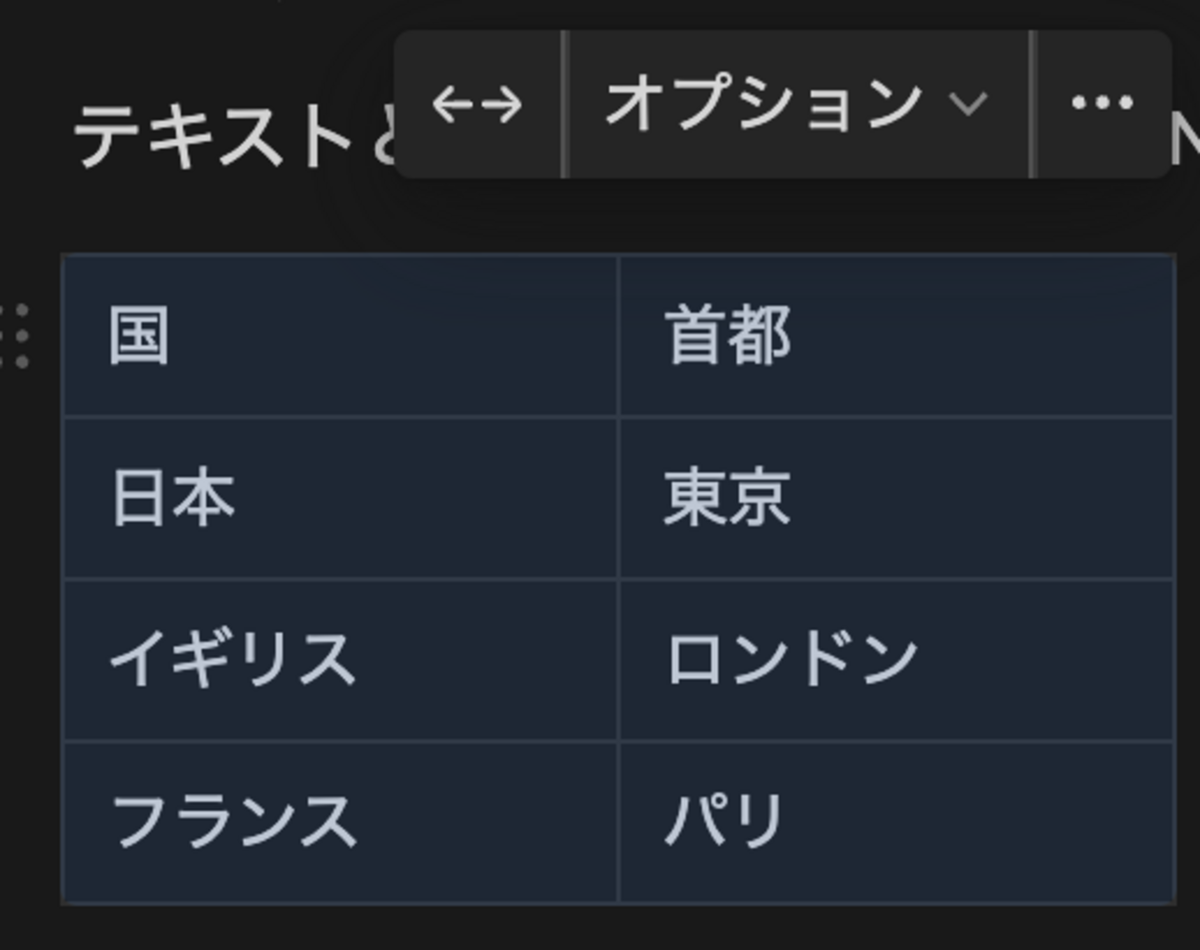 Markdown テキストからシンプルテーブルを作成する方法: Notion Tips (90) - hkob’s blog