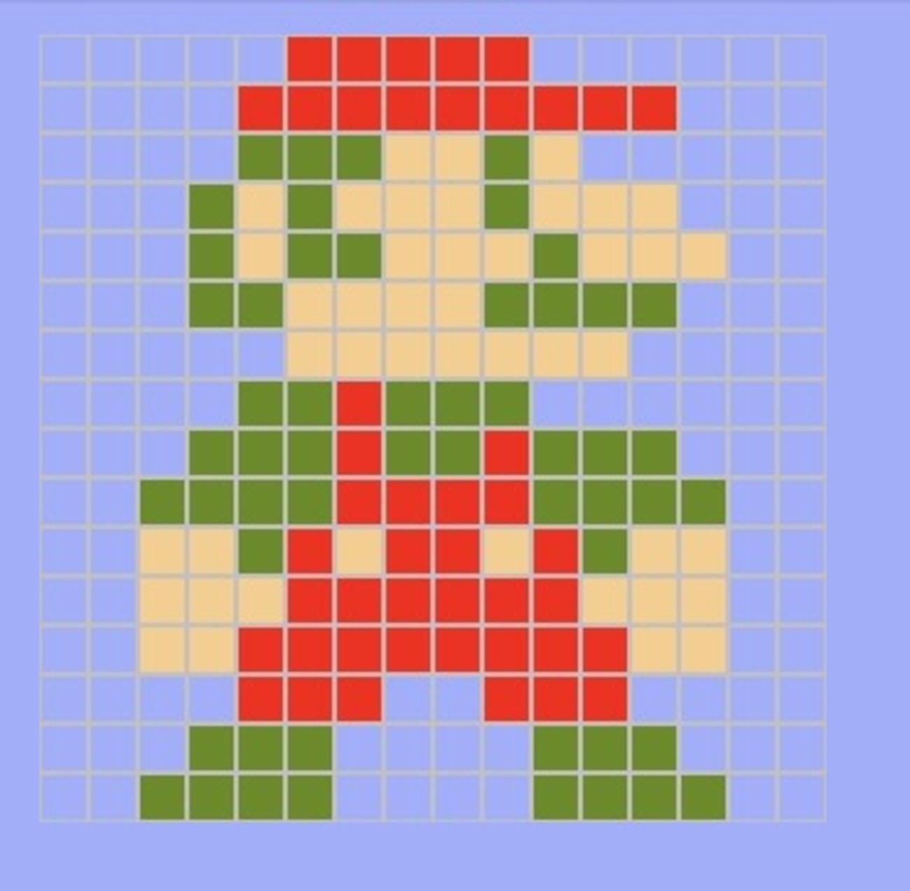 ドット絵マリオ】スーパーマリオブラザーズ ドット絵 マリオ の展示中 || Museum of aleviola1926 -