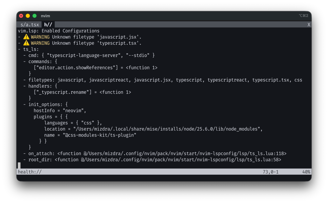 @.css-modules-kit/ts-plugin を Neovim で動かすまでの覚書