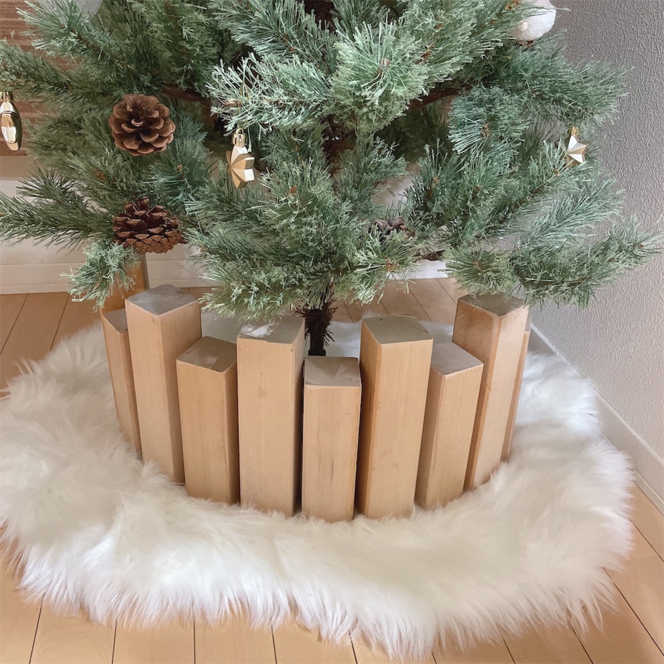 クリスマスツリーのポイントは足元から！クリスマスツリーの足元隠し 