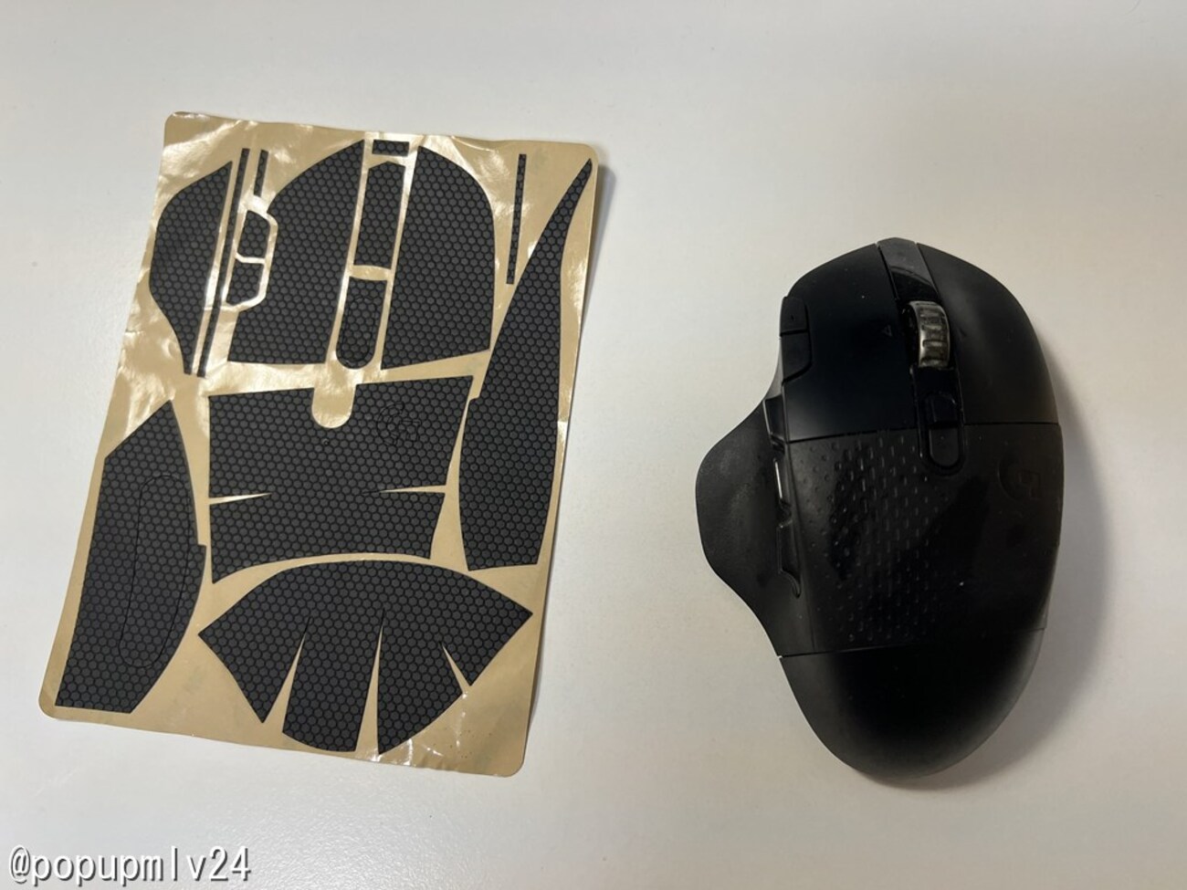 Logicool G604のゴムの部分が剥がれてきたので修理してみた - popupmlv