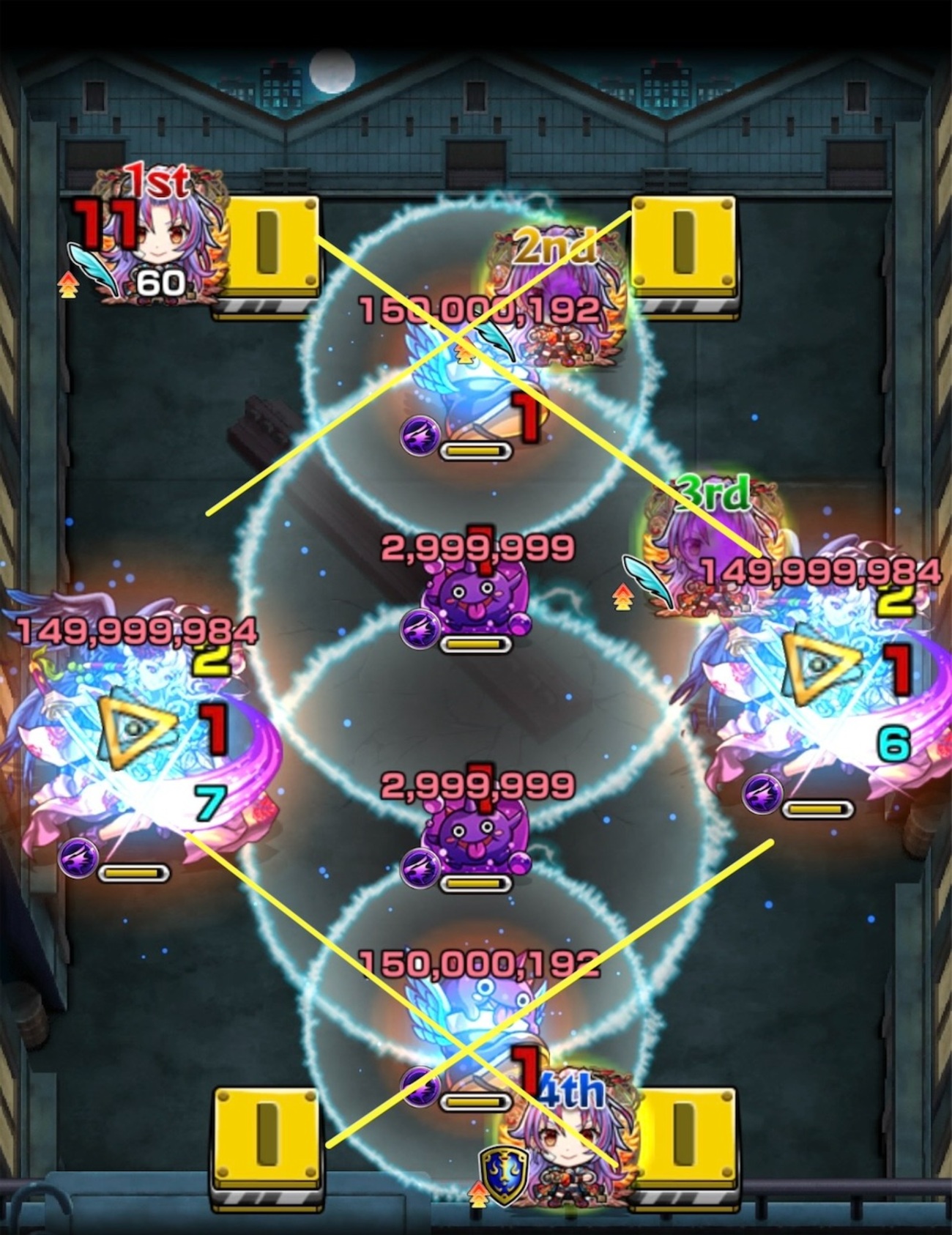 【超究極 イワン】大凶と小凶、あの艦隊が強かった!ボス2ワンパンも!打ち方紹介【黄泉のツガイ×モンスト】