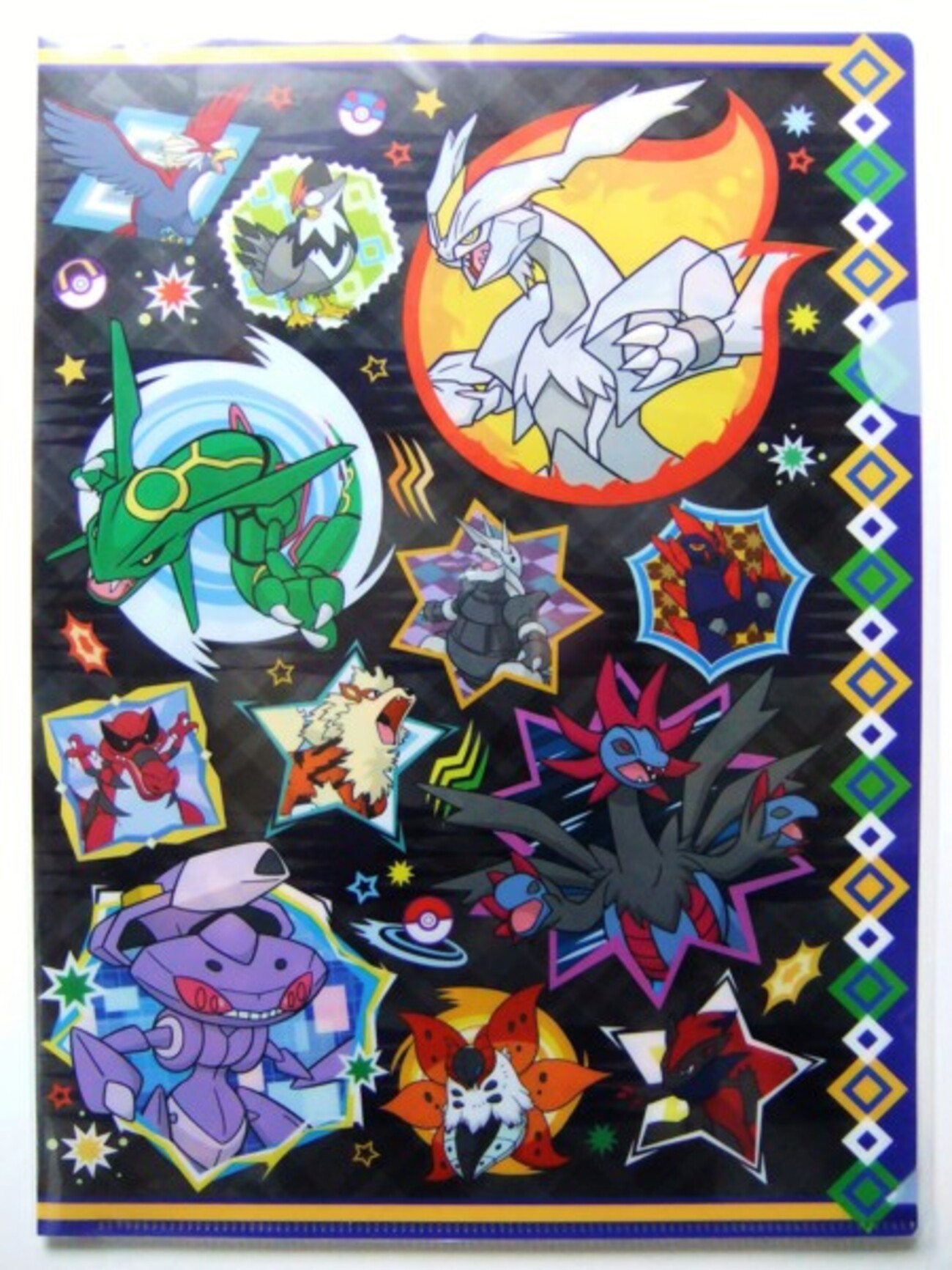 購入】A4クリアファイル ポケモン大集合 ブルー / ピンク / ブラック 