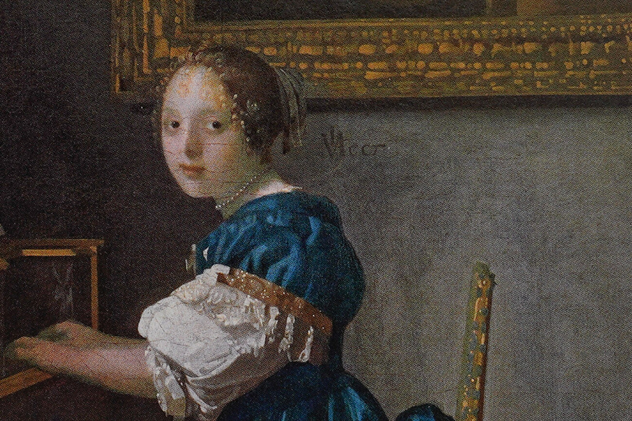 肉質画 【座る女】油彩画 200万 ロンドン・ナショナル・ギャラリー展の