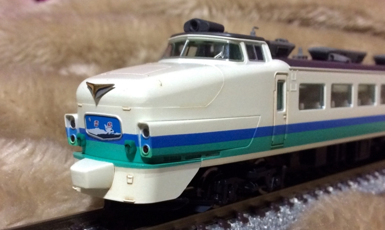 TOMIXトミックスJR485系上沼垂色白鳥片側ボンネット 備わ