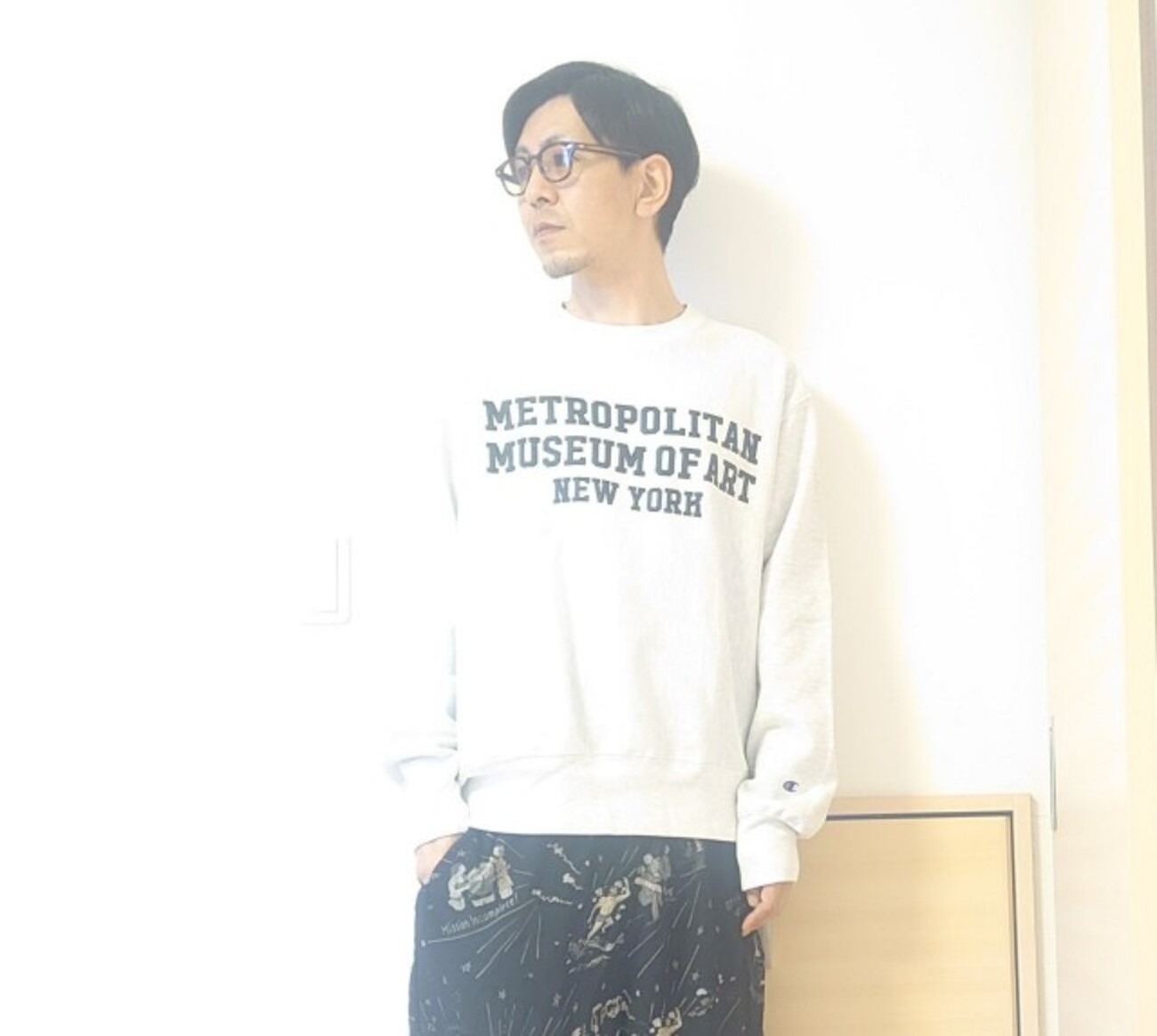 メトロポリタン美術館 限定 リバースウィーブ 新品未着用 XL 