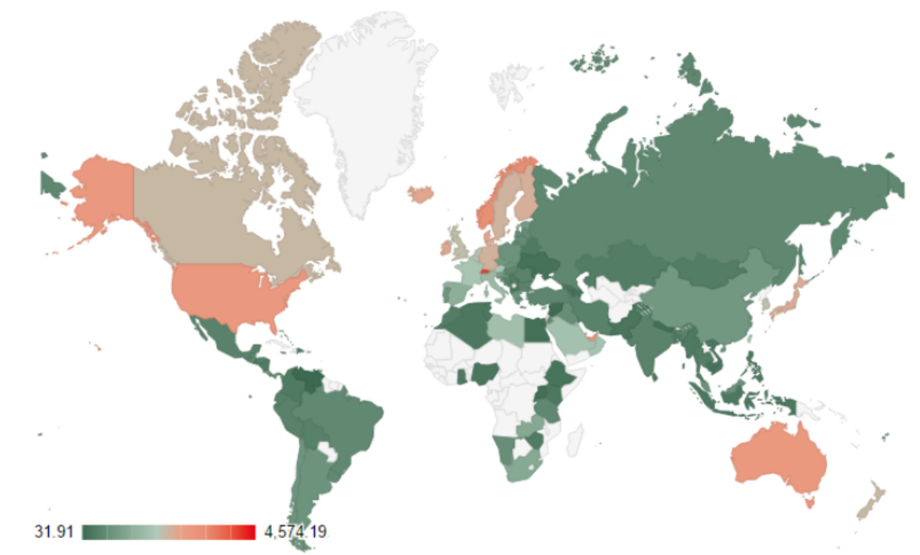 世界の月収ランキングTOP100【2020年版】 - たぱぞうの米国株投資