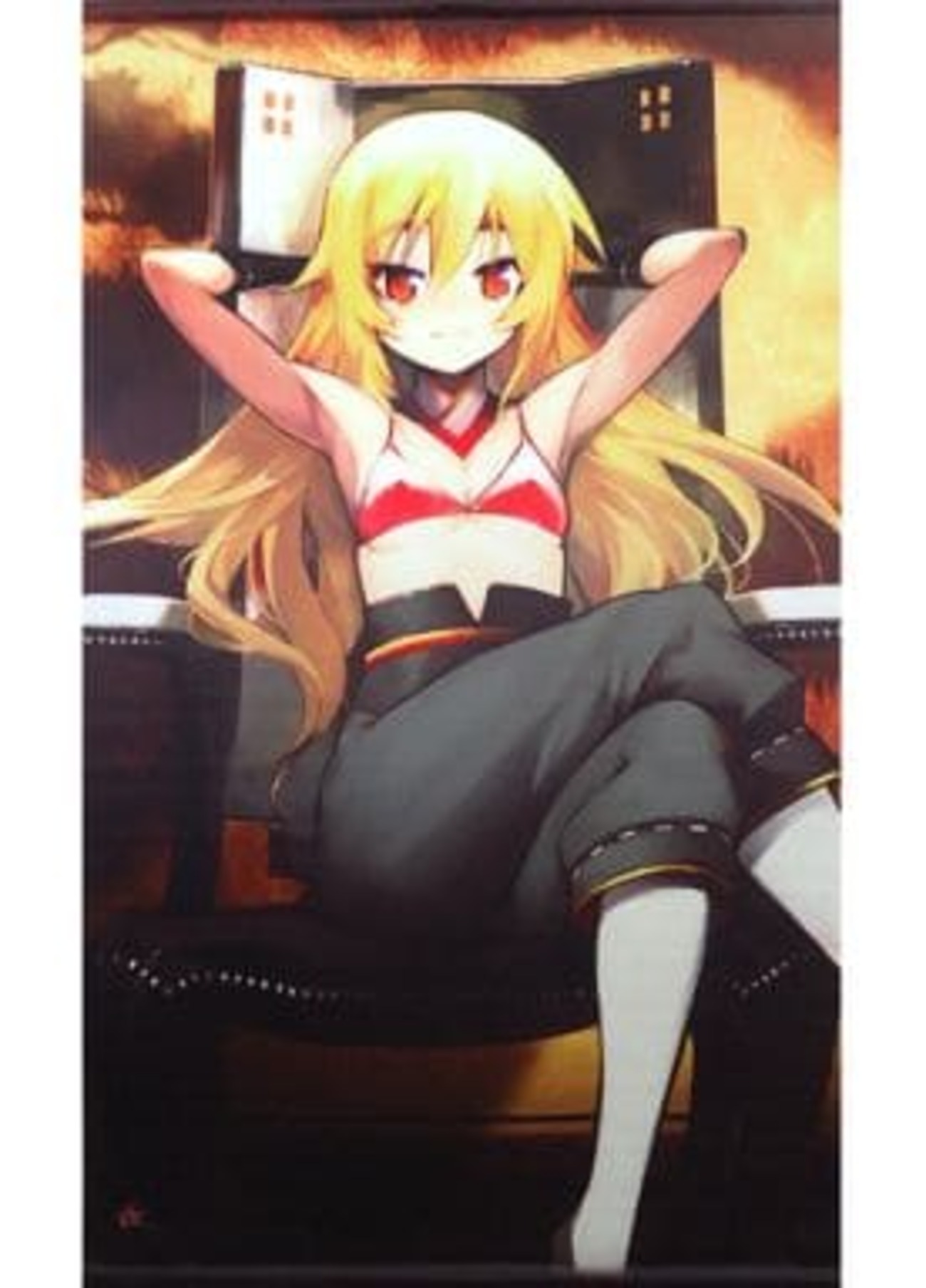 今足利茶々丸 特大タペストリー NITROPLUS CARD MASTERS 「装甲悪鬼村 