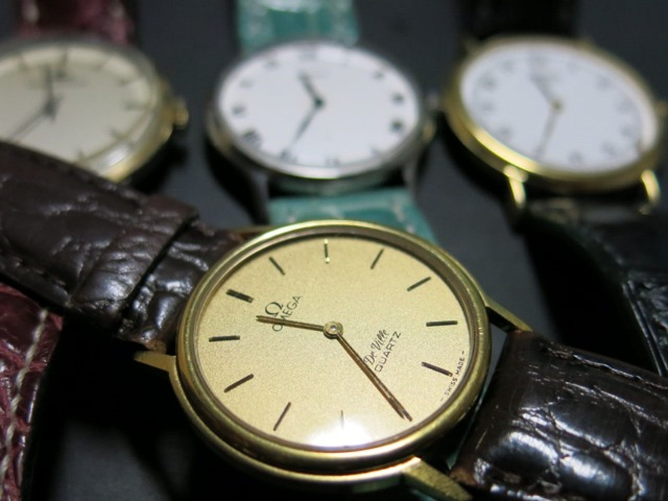 オメガ デ・ビル cal.1365 クォーツの電池・コイル交換（プッシュ式 