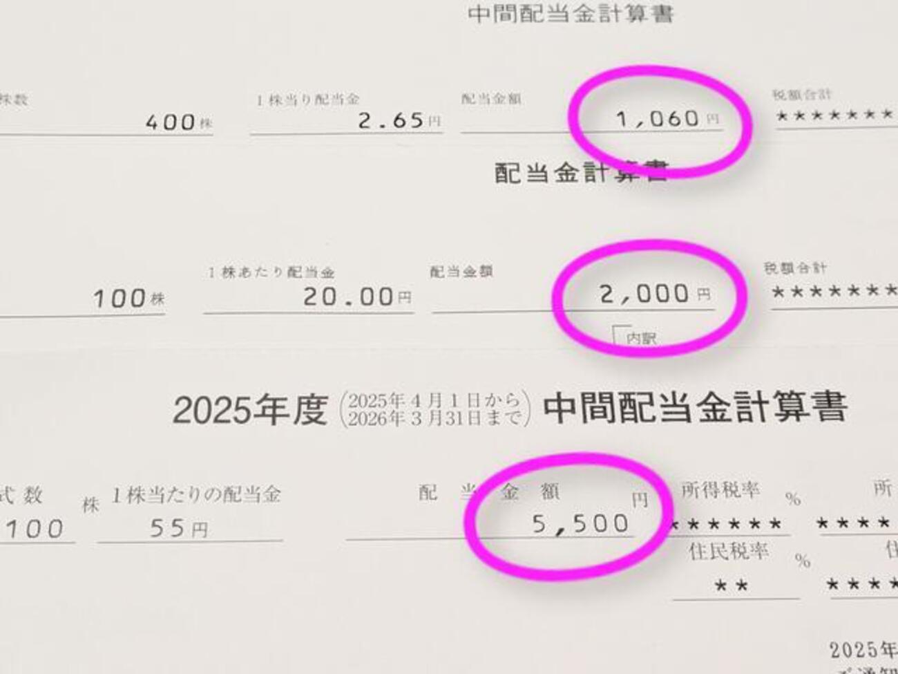 NISAから冬のボーナスが届きました✨配当金が振り込まれる