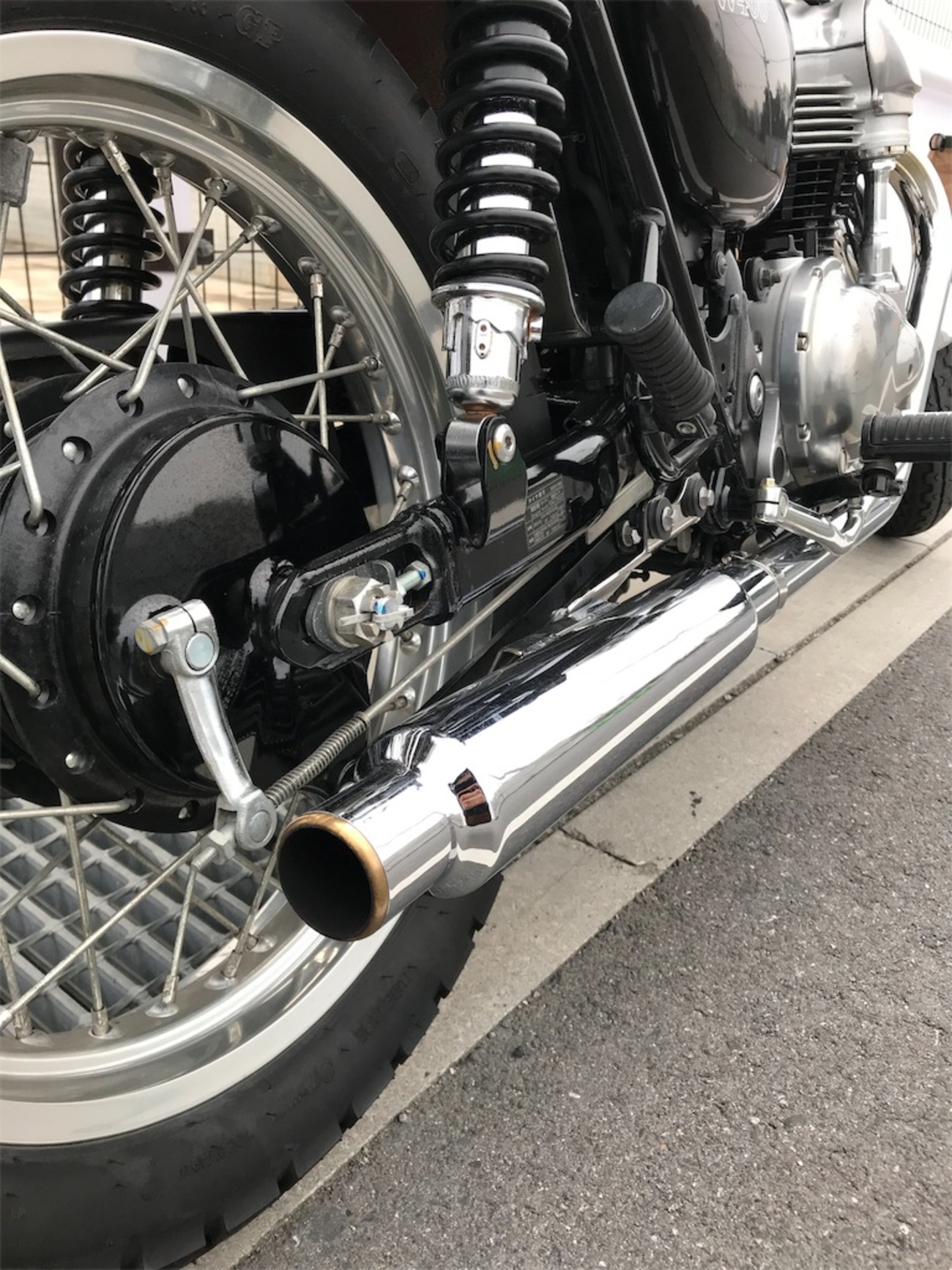 W650 カワサキ K470 純正マフラー EJ650A 純正 マフラー 部品 バイク 
