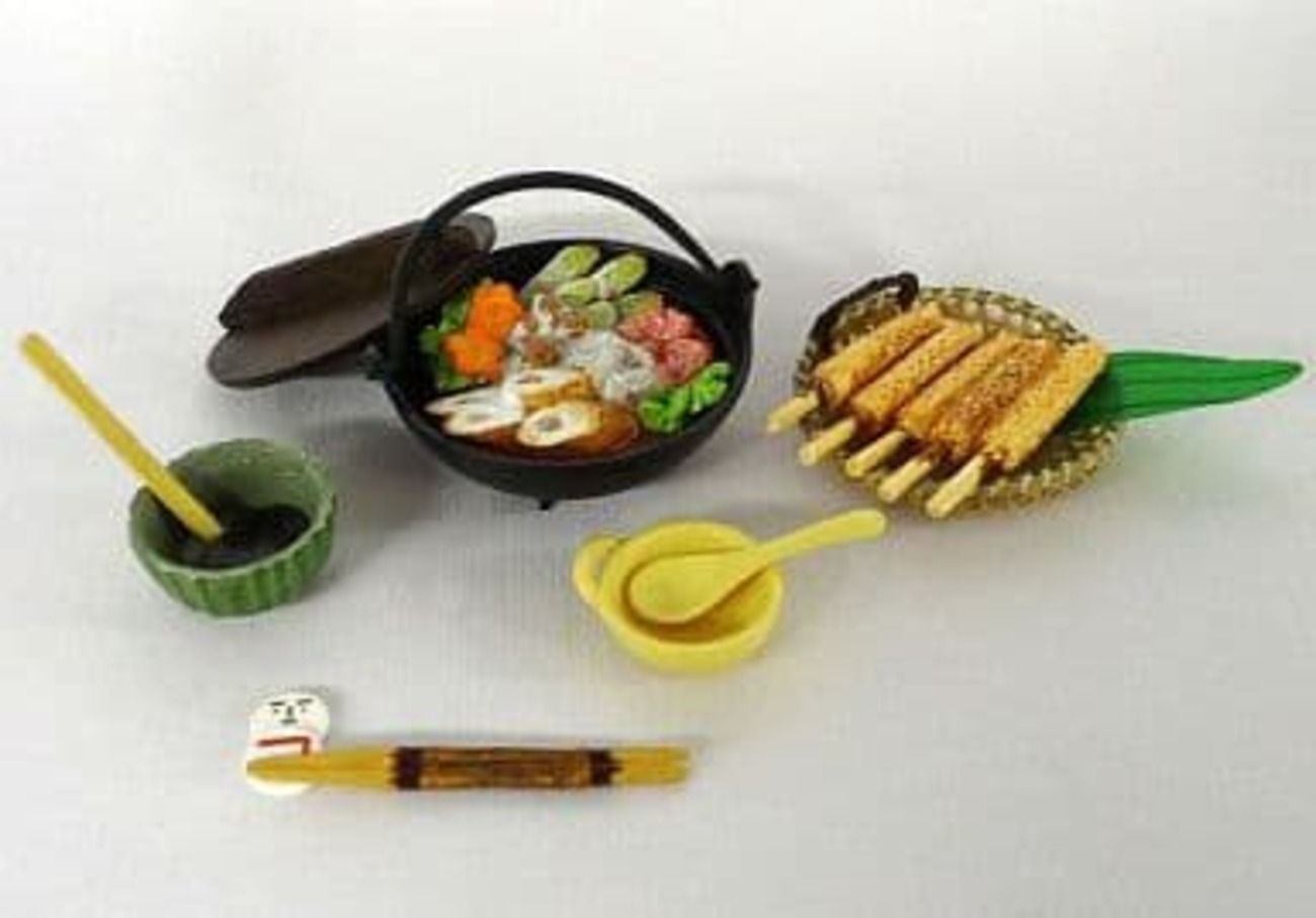 今トレーディングフィギュアの3.秋田 きりたんぽ鍋 「ぷちサンプル 