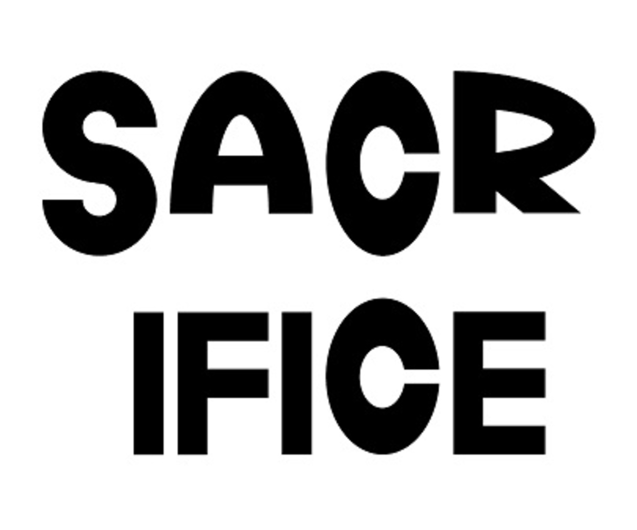 SACRIFICE - 英語の顔表情.airabuwo.blog