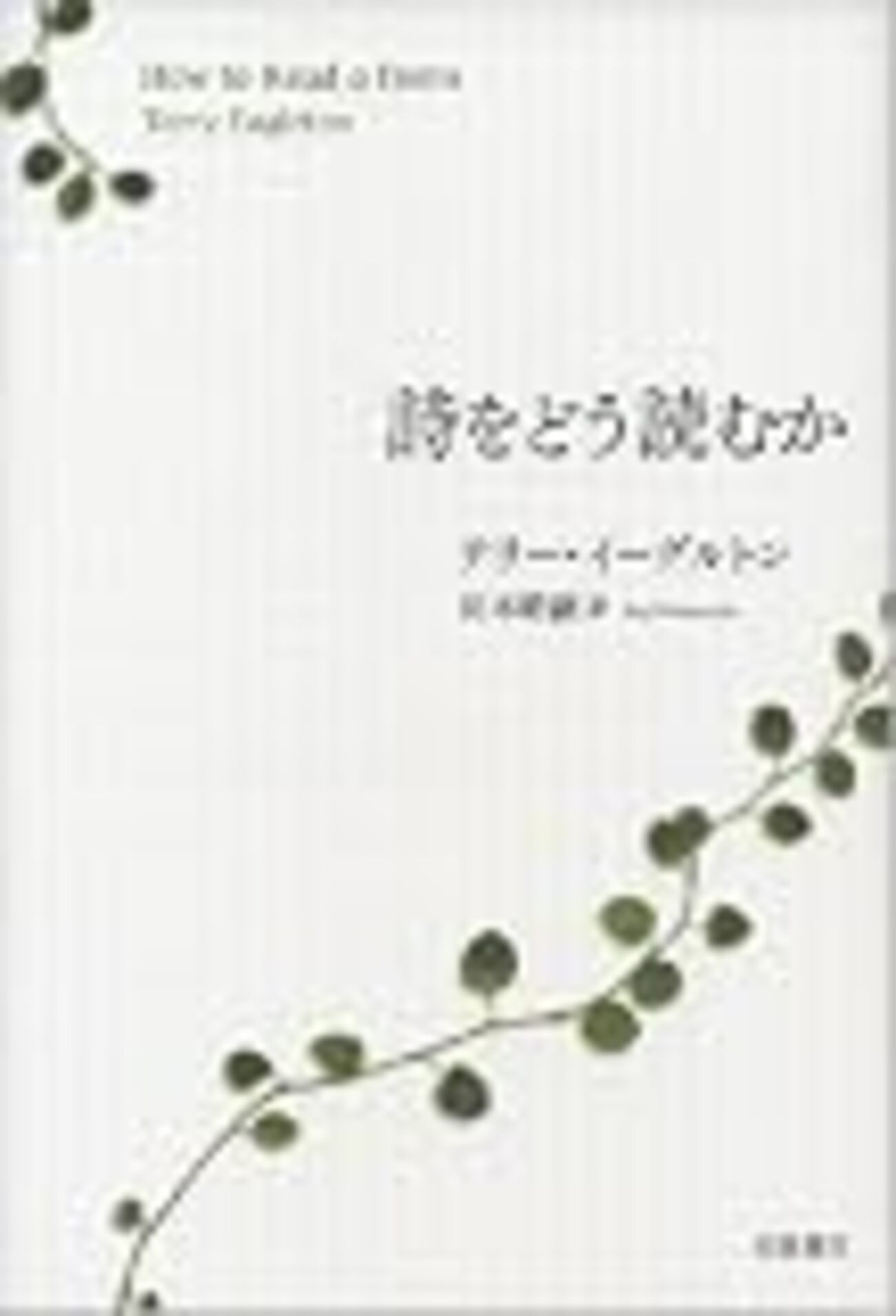 猛々しさがなくてーーテリー・イーグルトン『詩をどう読むか』 - 電気 